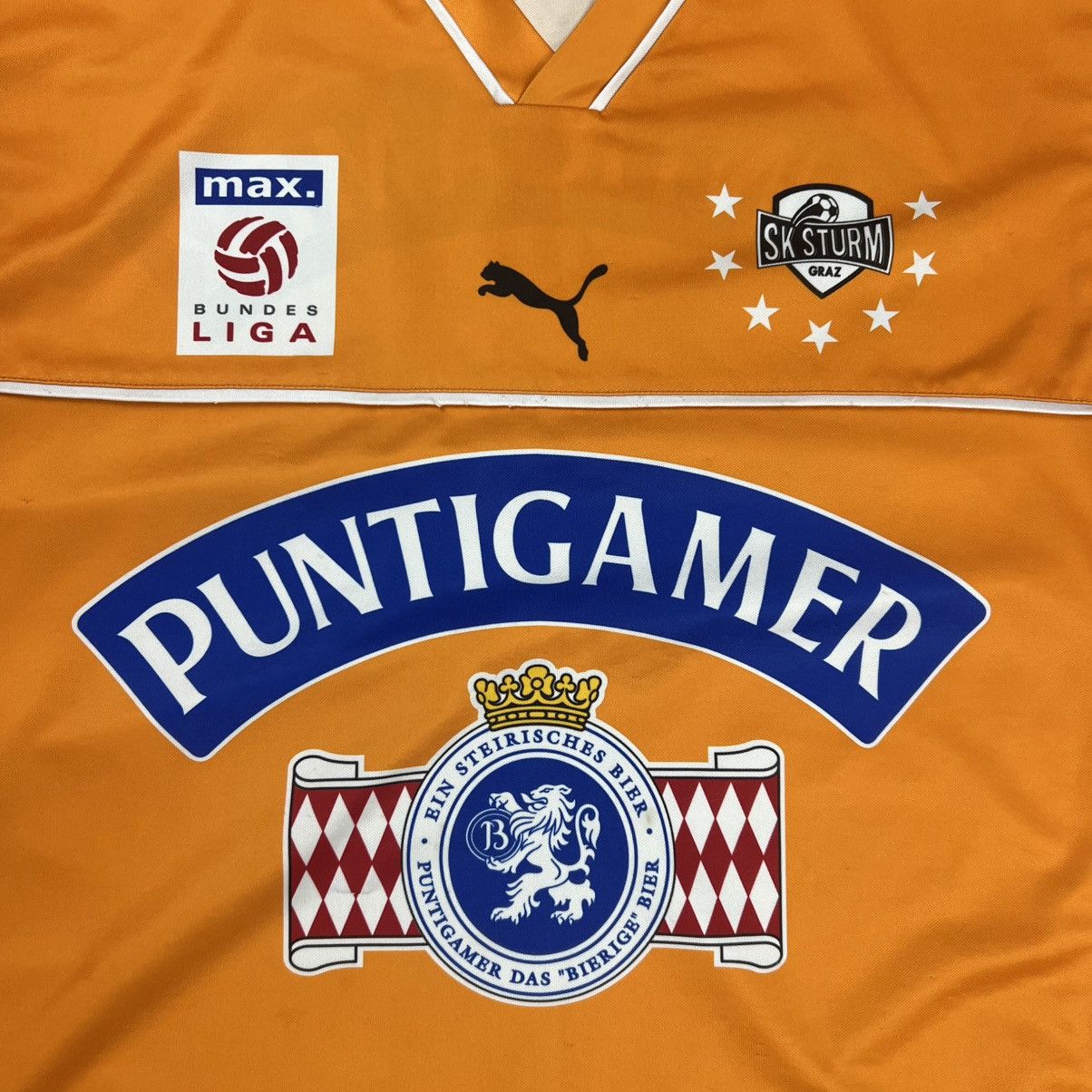 Puma Rare! SK Sturm Graz Away Soccer Jersey Shirt 00s Vintage Size US M / EU 48-50 / 2 - 7 Thumbnail