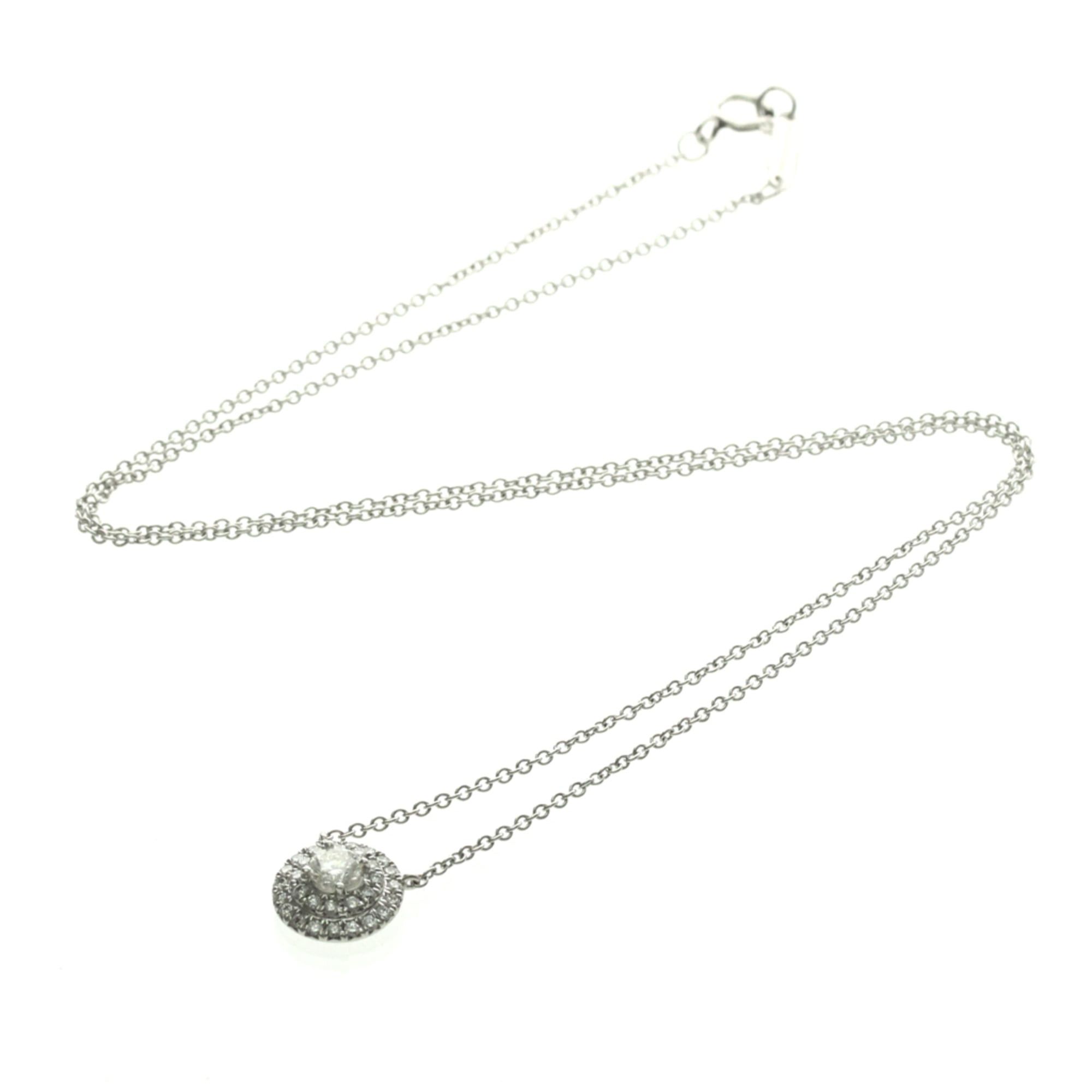 Tiffany & Co. Tiffany & Co. Soleste Round Pendant Platinum with Diamonds Size ONE SIZE - 1 Thumbnail