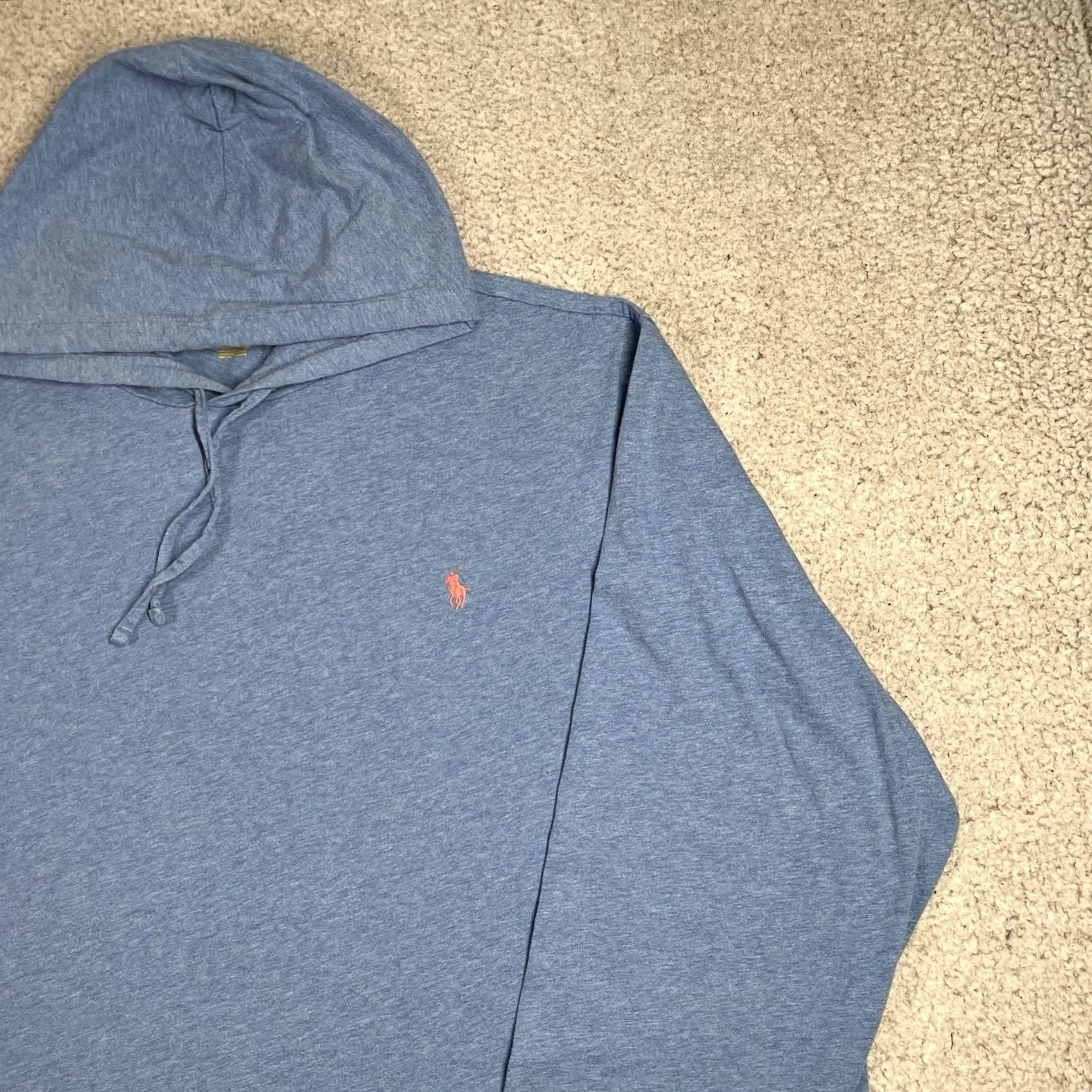 Polo Ralph Lauren Polo Ralph Lauren Hoodie Mens 4XL Blue Lightweight Pullover Sweatshirt Size US XXL / EU 58 / 5 - 7 Thumbnail