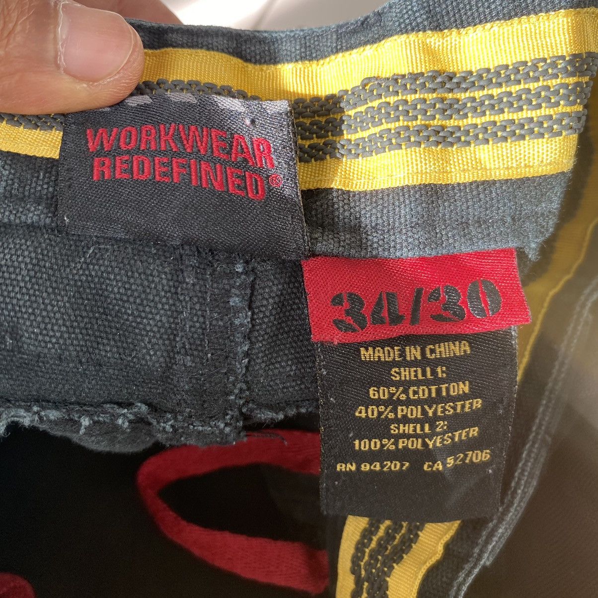 Thrashed Faded Vintage Caterpillar USA Workwear Cargo Pants