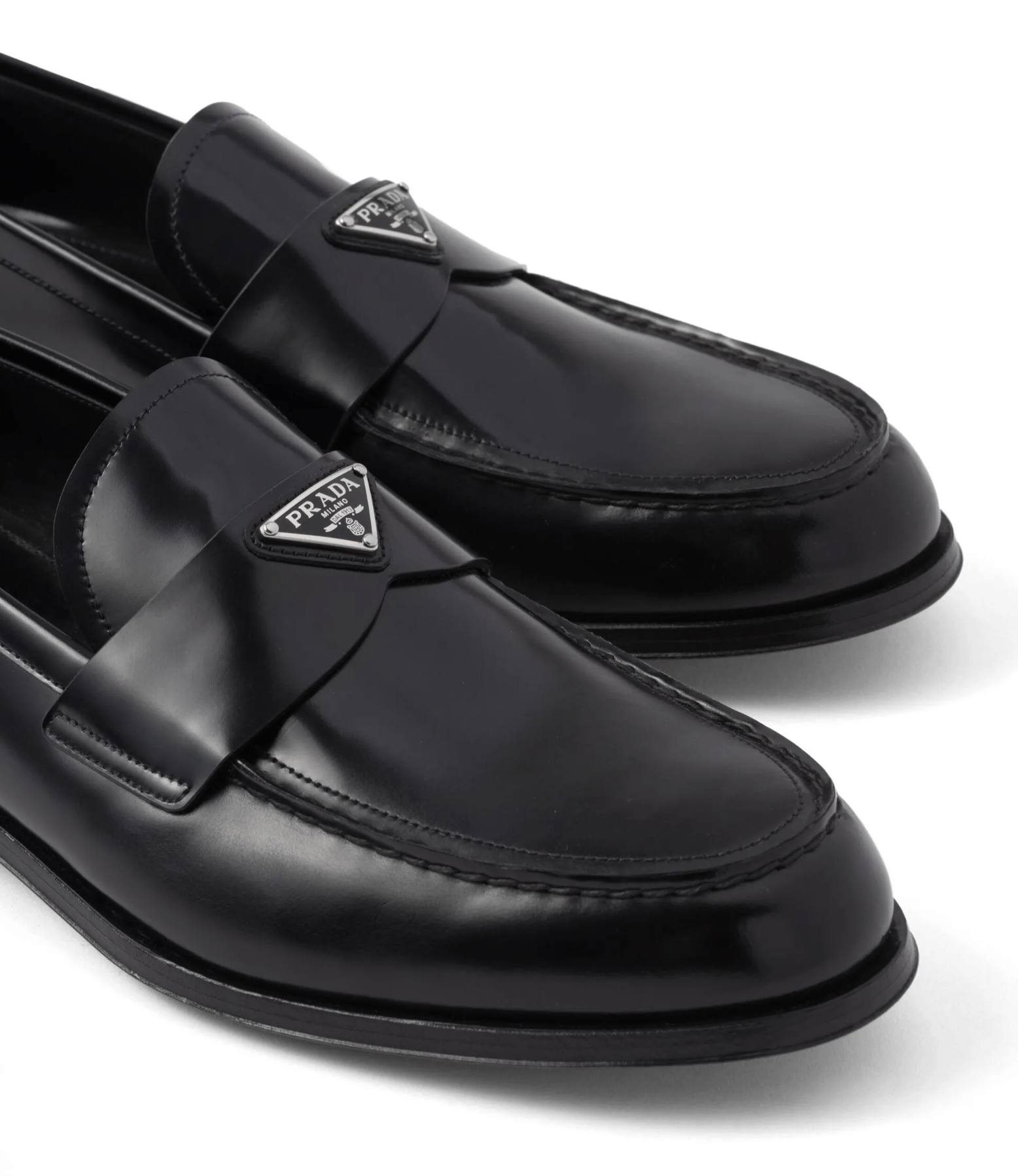 Prada Prada Leather Logo Classic Loafer Slip On Flat UK 12 US 13 Size US 13 / EU 46 - 7 Thumbnail
