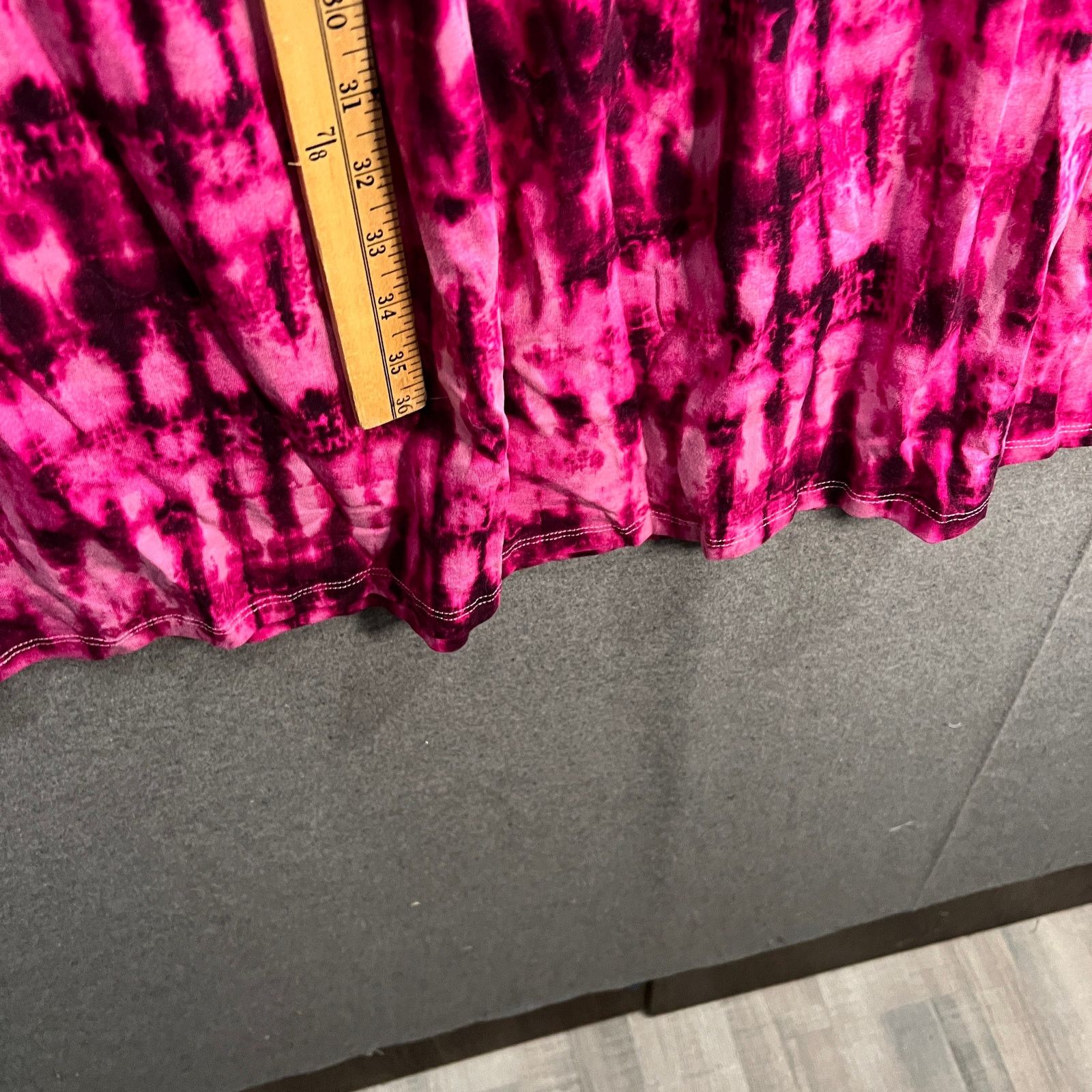 Other Denim & Co. By the Beach Jersey tered Maxi Skirt Berry Size 35" - 4 Thumbnail