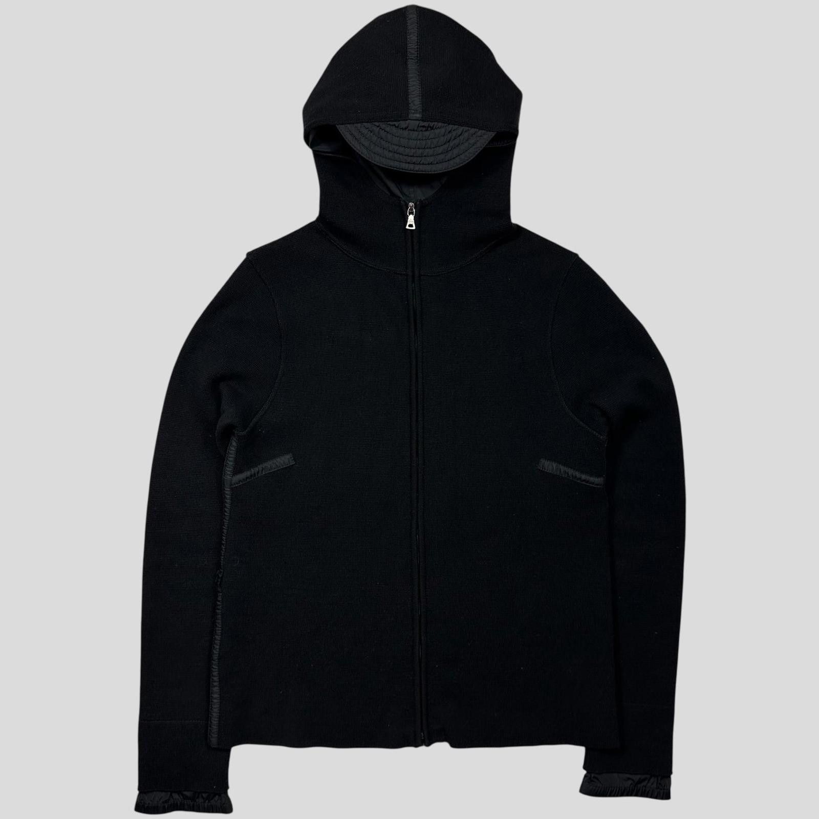 Prada Prada Sport AW00 Ninja Hood Nylon Panel Tech Cardigan - XS/S Size US XS / EU 42 / 0 - 1 Thumbnail