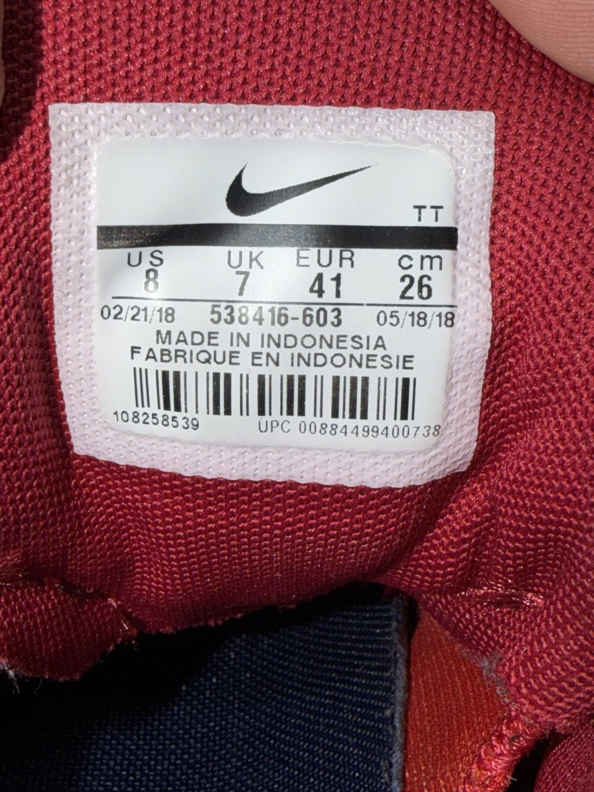 Nike Nike Air Max 95 Premium Red Crush size 8 Size US 8 / EU 41 - 12 Thumbnail