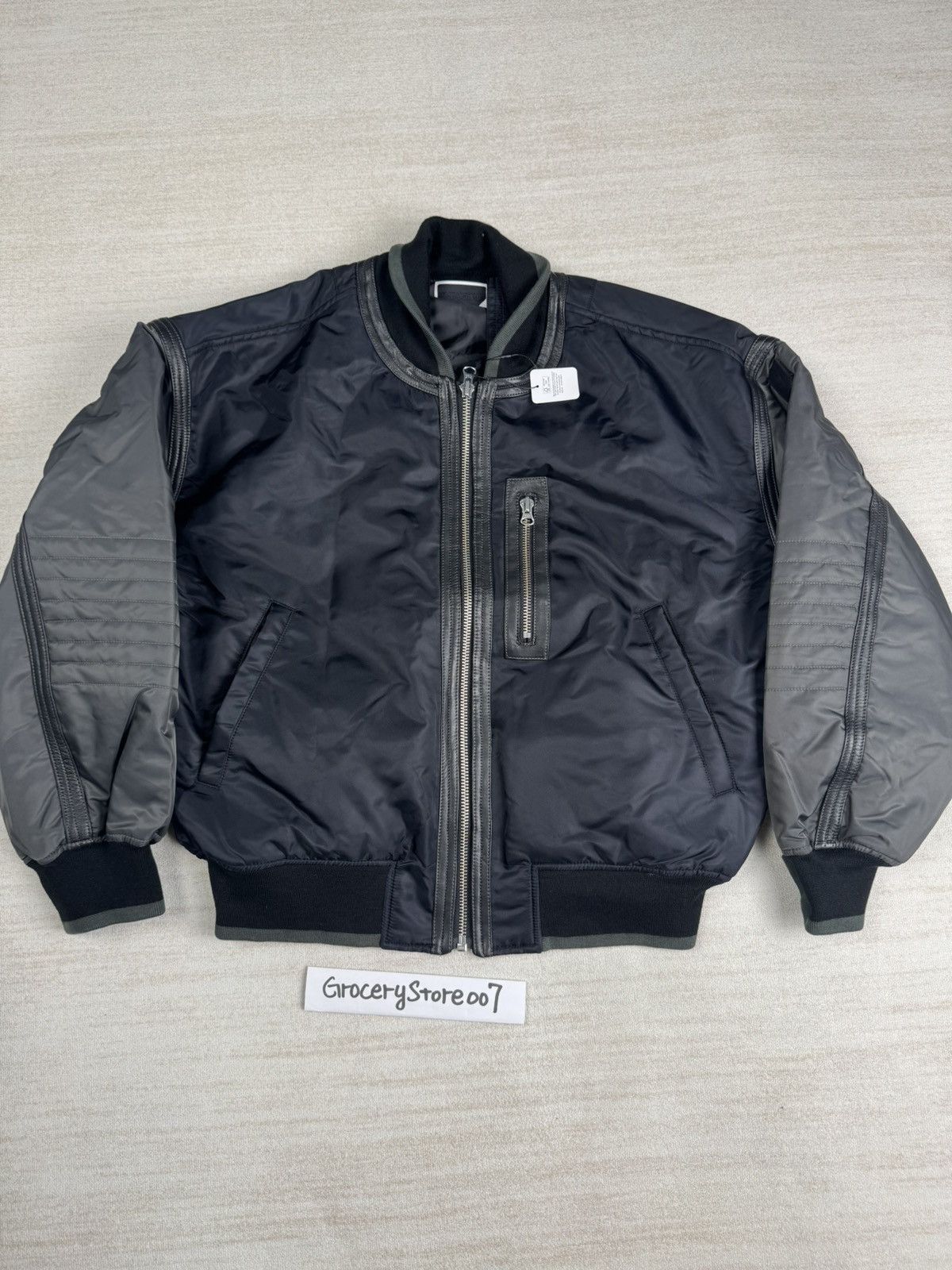 PHINGERIN Trim leather bomber jacket Size US L / EU 52-54 / 3 - 1 Thumbnail
