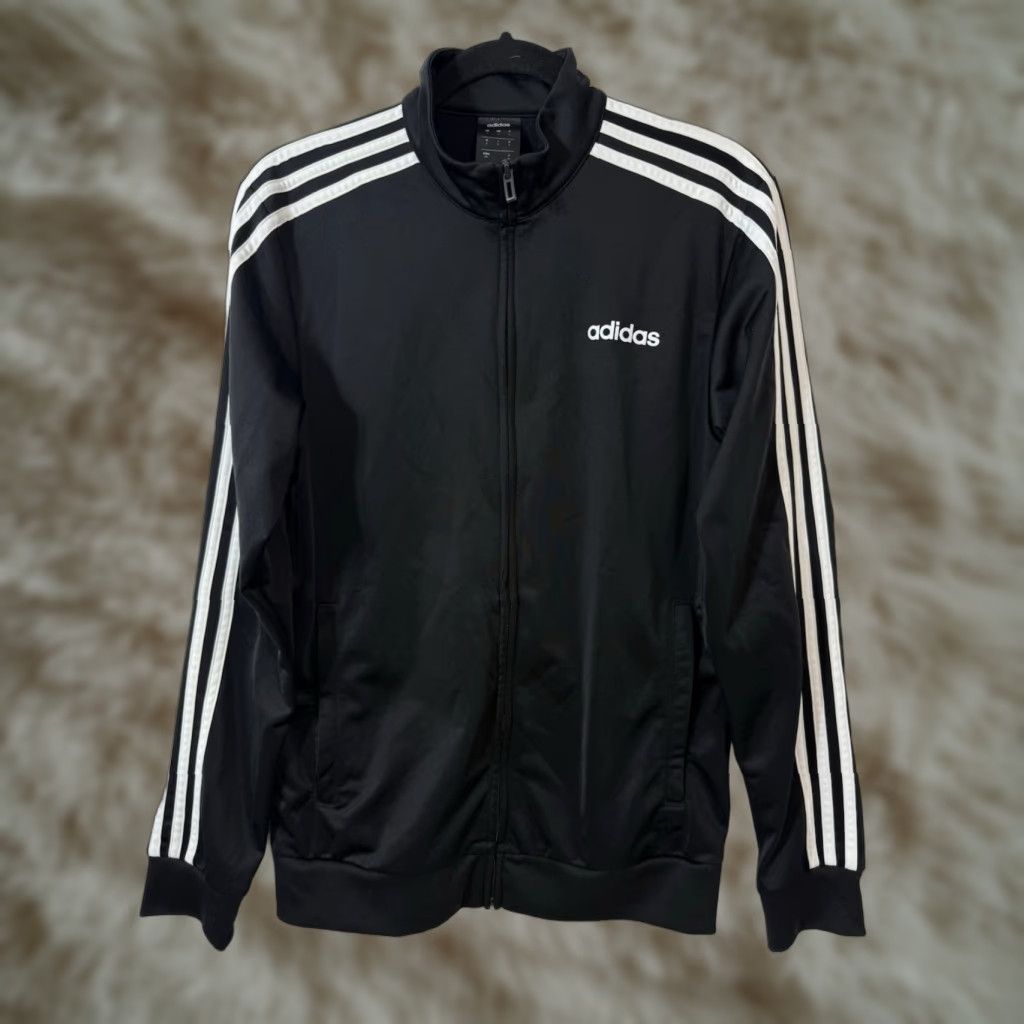 Adidas Adidas Track Jacket Women’s S Black White 3 Stripe Size S / US 4 / IT 40 - 1 Thumbnail