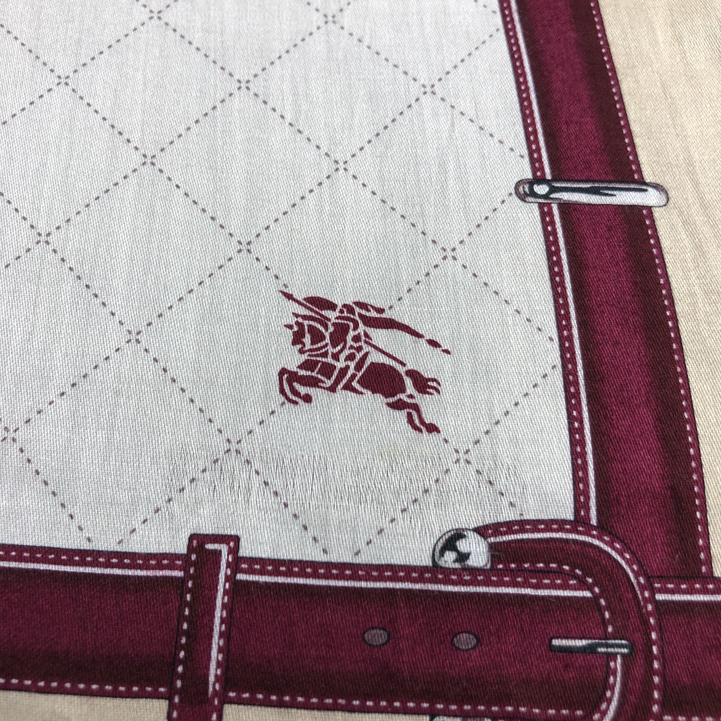 Burberry Burberrys Handkerchief Neckerchief Bandana H2790 Size ONE SIZE - 4 Thumbnail