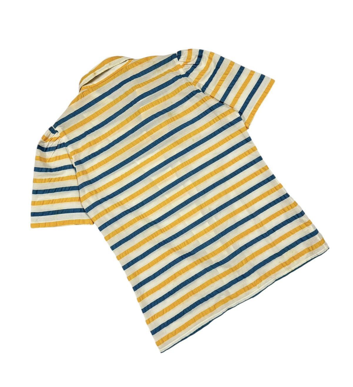 Christian Dior Monsieur × Vintage Vtg🔥Christian Dior Pret-A-Porter Striped Wrickle Shirt Size S / US 4 / IT 40 - 9 Thumbnail