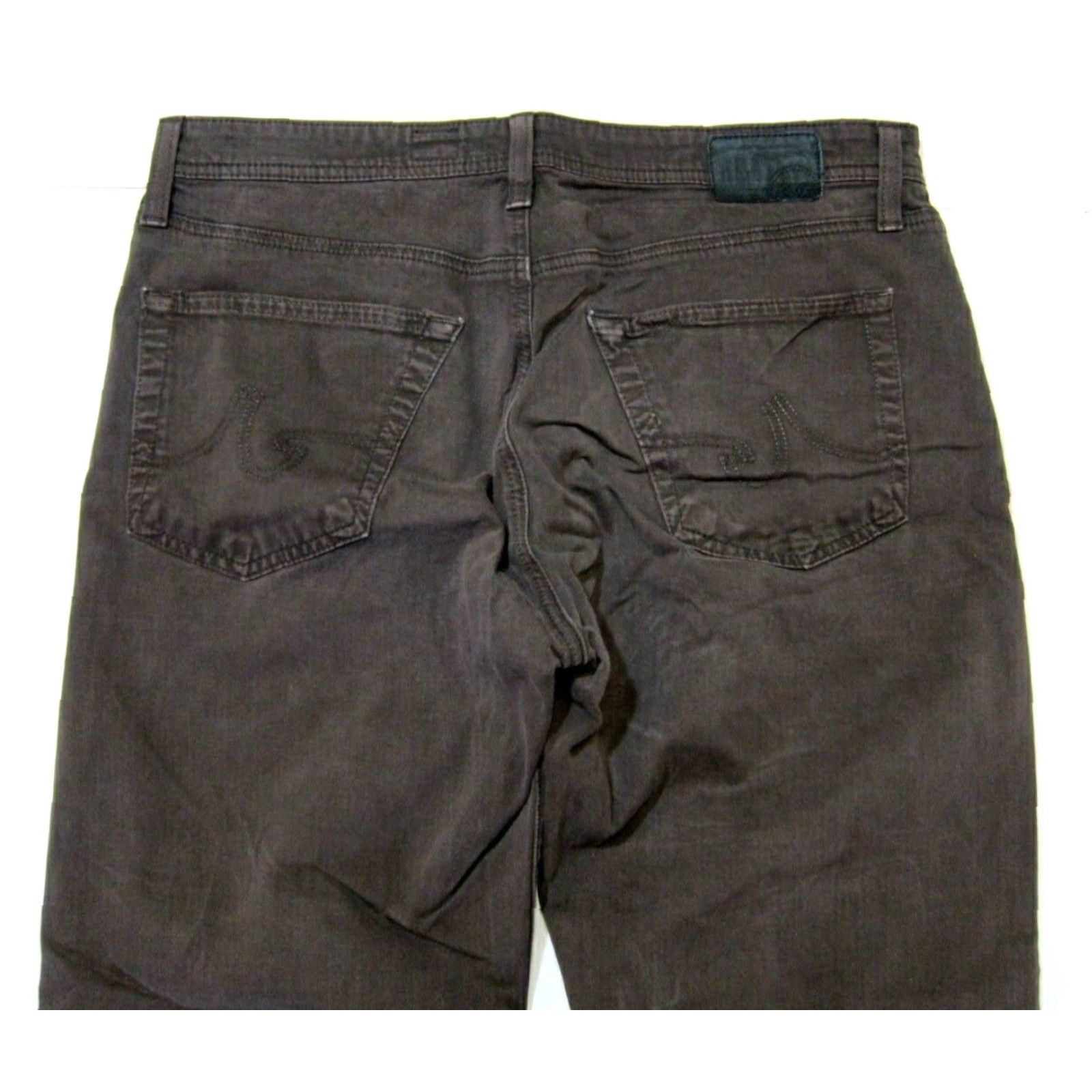 Vintage AG Adriano Goldschmied The Protege Straight Leg Brown Cotton Stretch Pant Men 34X31 Size US 34 / EU 50 - 5 Thumbnail