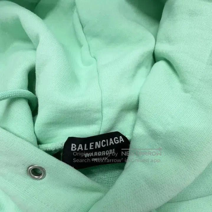 Balenciaga Balenciaga Green Logo Hooded Sweatshirt for Men. Size US M / EU 48-50 / 2 - 5 Thumbnail