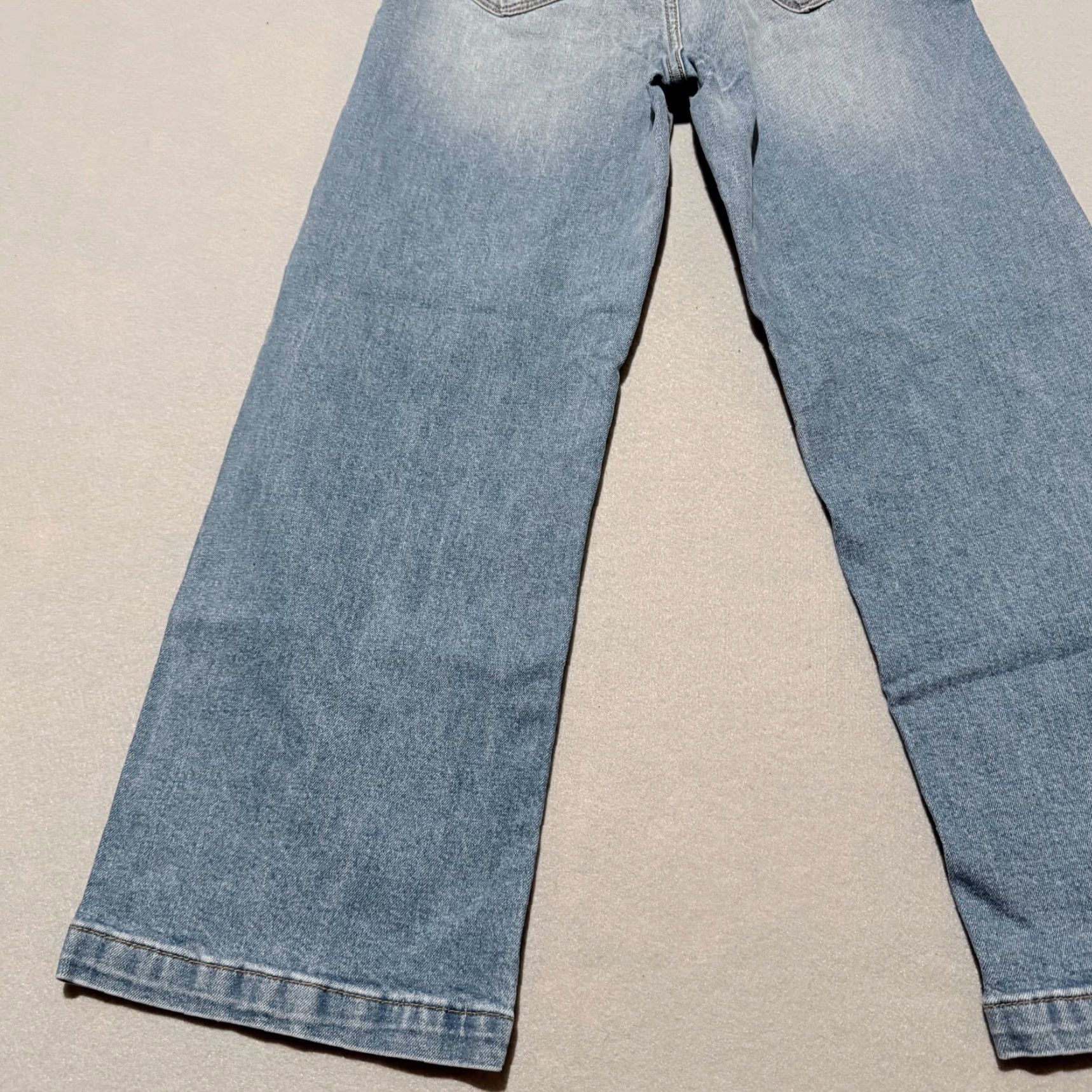 Vintage DRIFTWOOD Charlee Cropped Flare Jeans Womens Blue Denim Wide Leg Button Fly - 24 Size 42" / US 20 - 7 Thumbnail