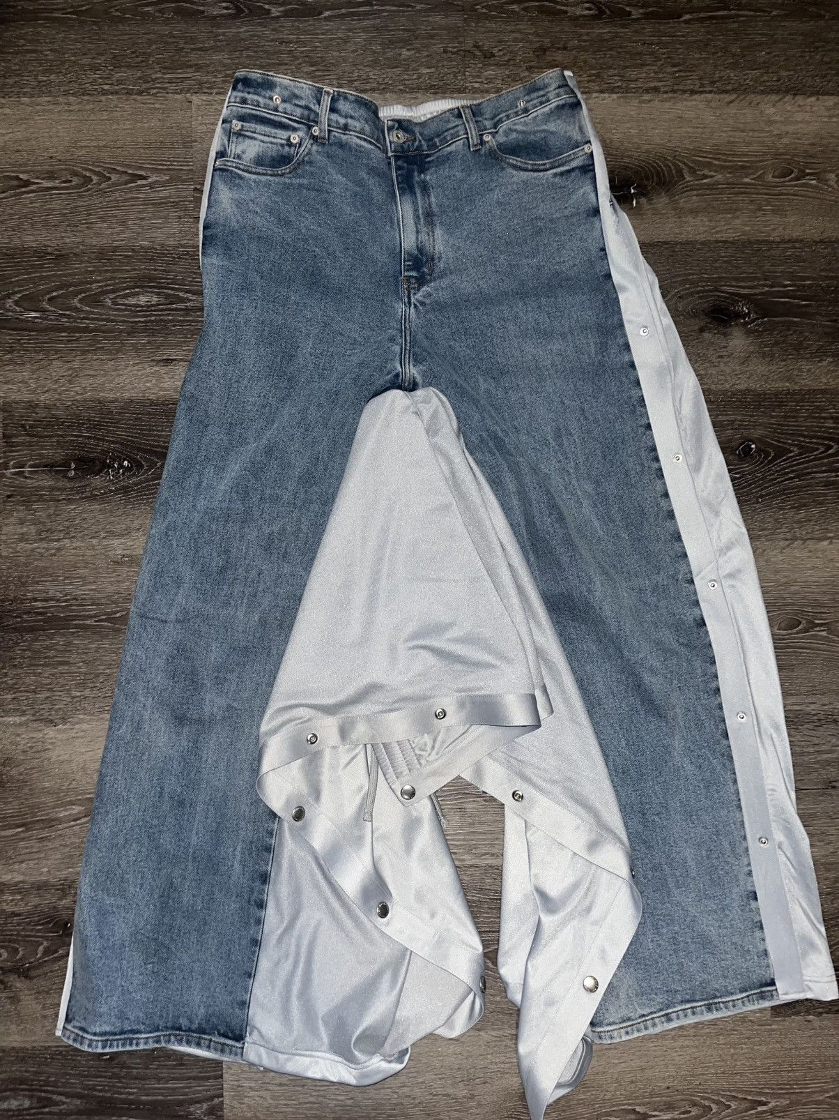 Y/Project F/W 23 Snap Off Denim Track Pants