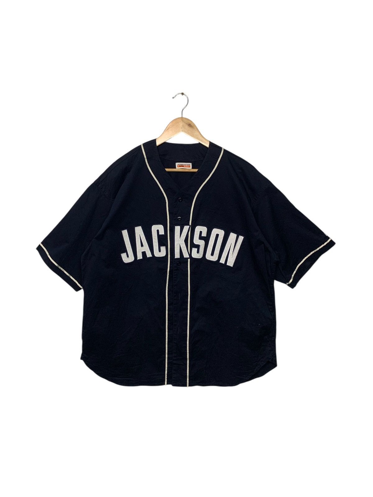MLB Rare Jackson Baseball Button Ups T Shirt Size US L / EU 52-54 / 3 - 1 Thumbnail