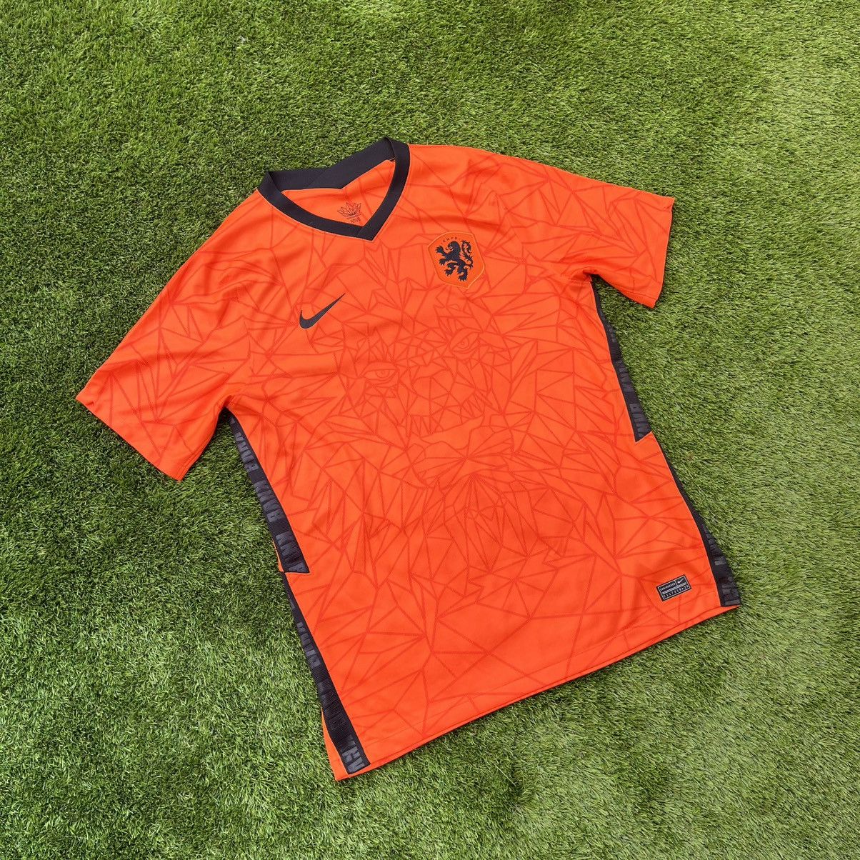 Nike Netherlands 2020-22 Home Jersey Nike Football Soccer Vintage Size US L / EU 52-54 / 3 - 2 Thumbnail