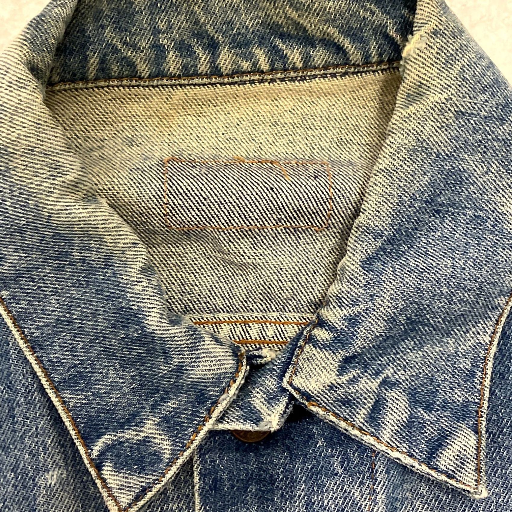 Levi's VINTAGE Levi’s 70506 Denim Jacket Mens 40R Blue USA Trucker 80s 90s Size US XXS / EU 40 - 3 Thumbnail