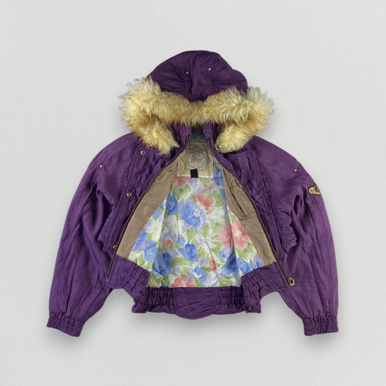 Japanese Brand Vintage Ski Jacket Faux Fur Hooded Size US M / EU 48-50 / 2 - 2 Thumbnail