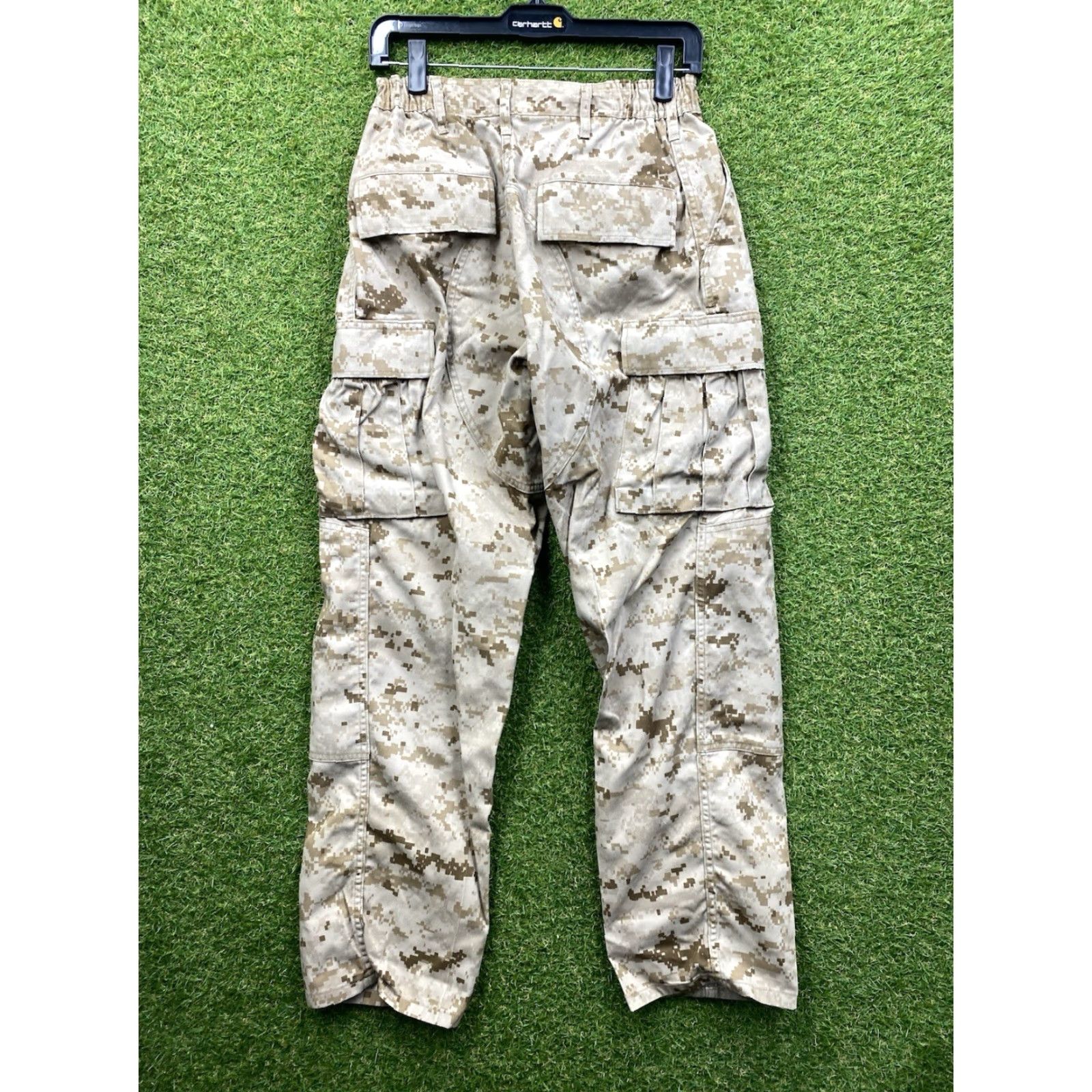 Vintage VINTAGE US ARMY Pants Mens Small Short Beige Digital Camo Cargo Pockets Desert Marpat Size US 29 - 2 Thumbnail