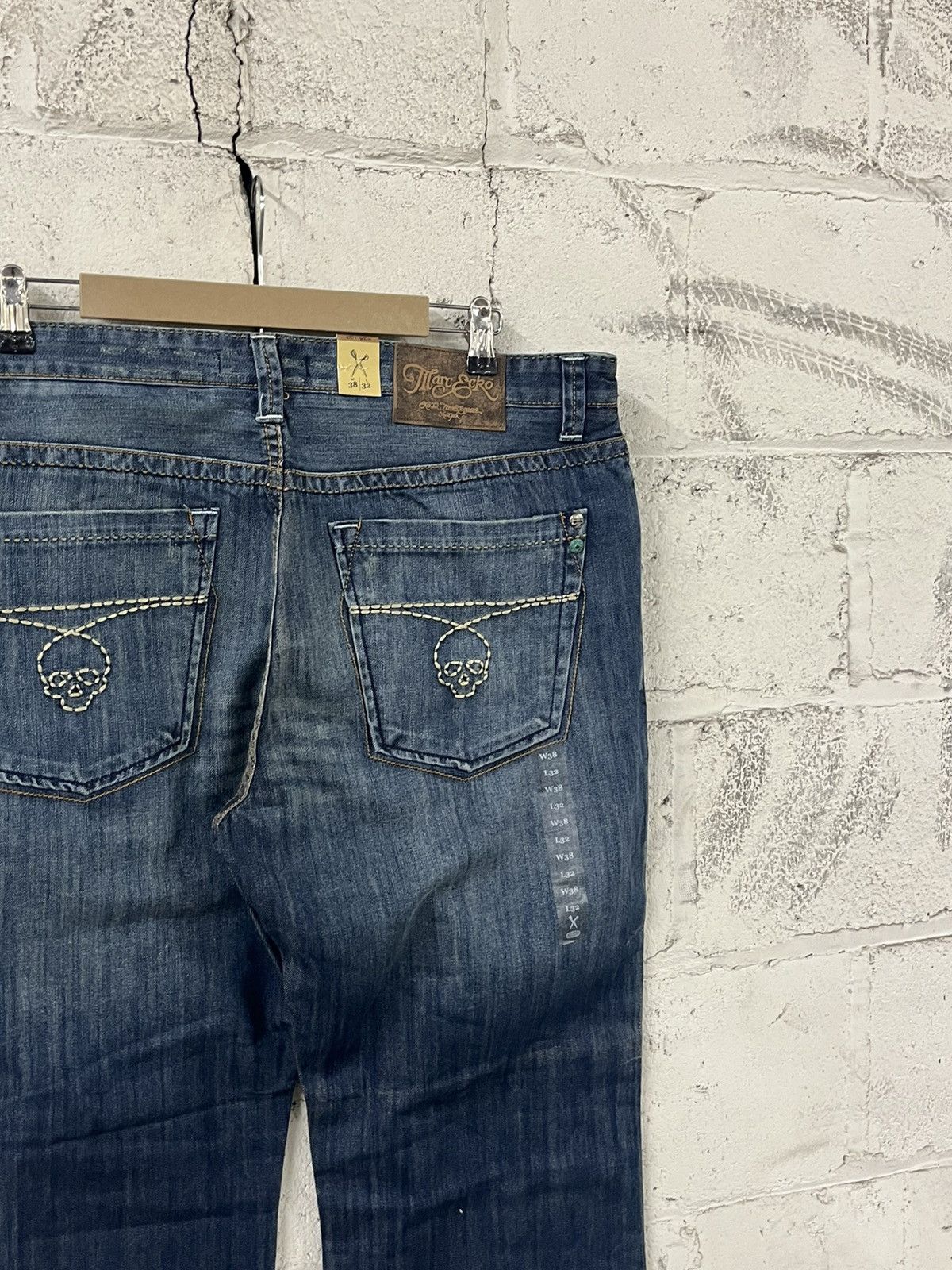 Marc Ecko Y2k Ecko baggy fit embroidered skull denim grunge opium Size US 38 / EU 54 - 4 Thumbnail