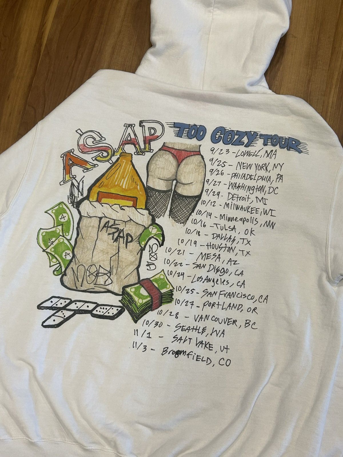A$AP Rocky 2017 A$AP Mob Too Cozy Tour Hoodie Size US XL / EU 56 / 4 - 4 Thumbnail
