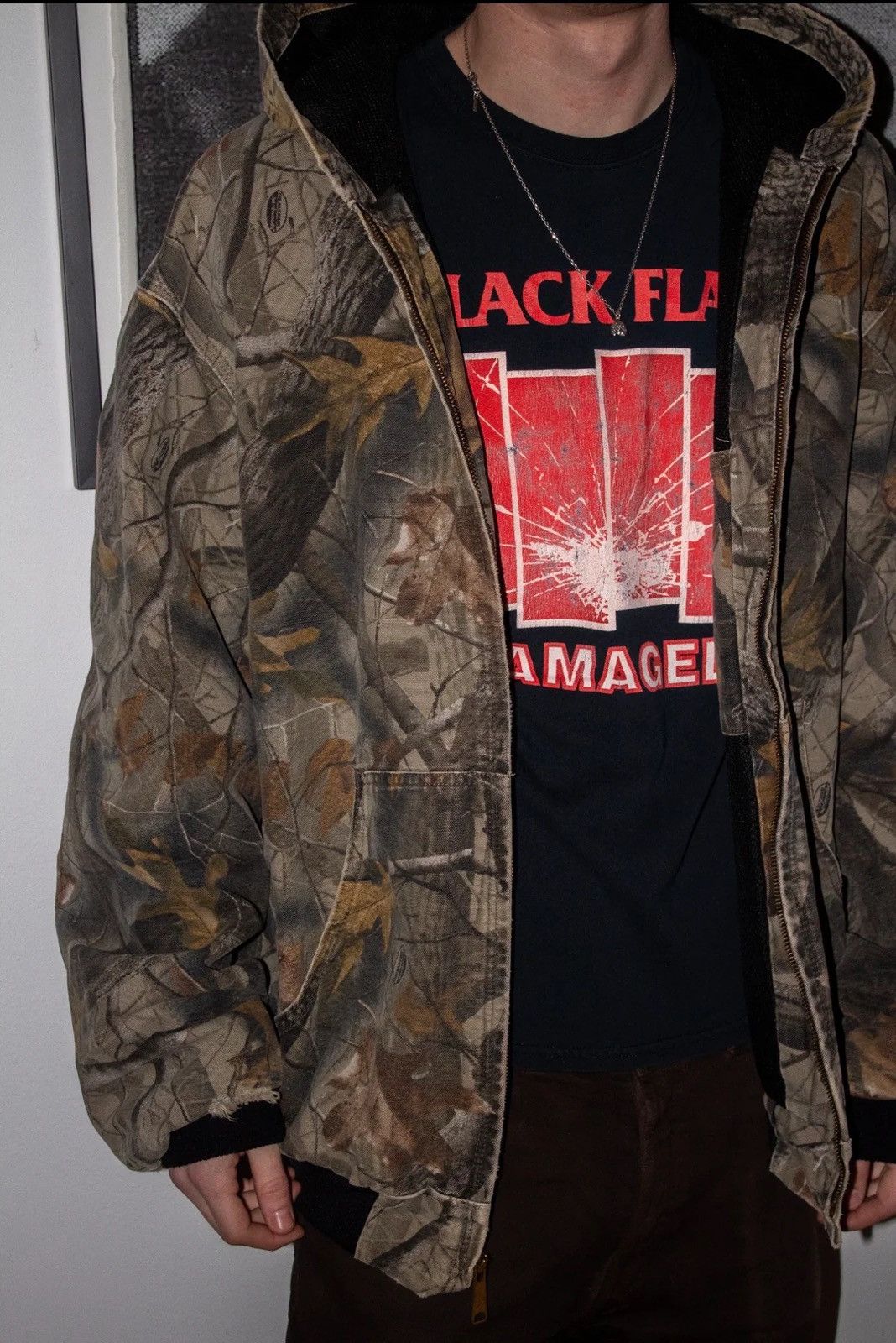 Vintage 🚭 CLASSIC 🚭 CARHARTT THRASHED REALTREE HOODED WORK JACKET Size US XL / EU 56 / 4 - 3 Thumbnail