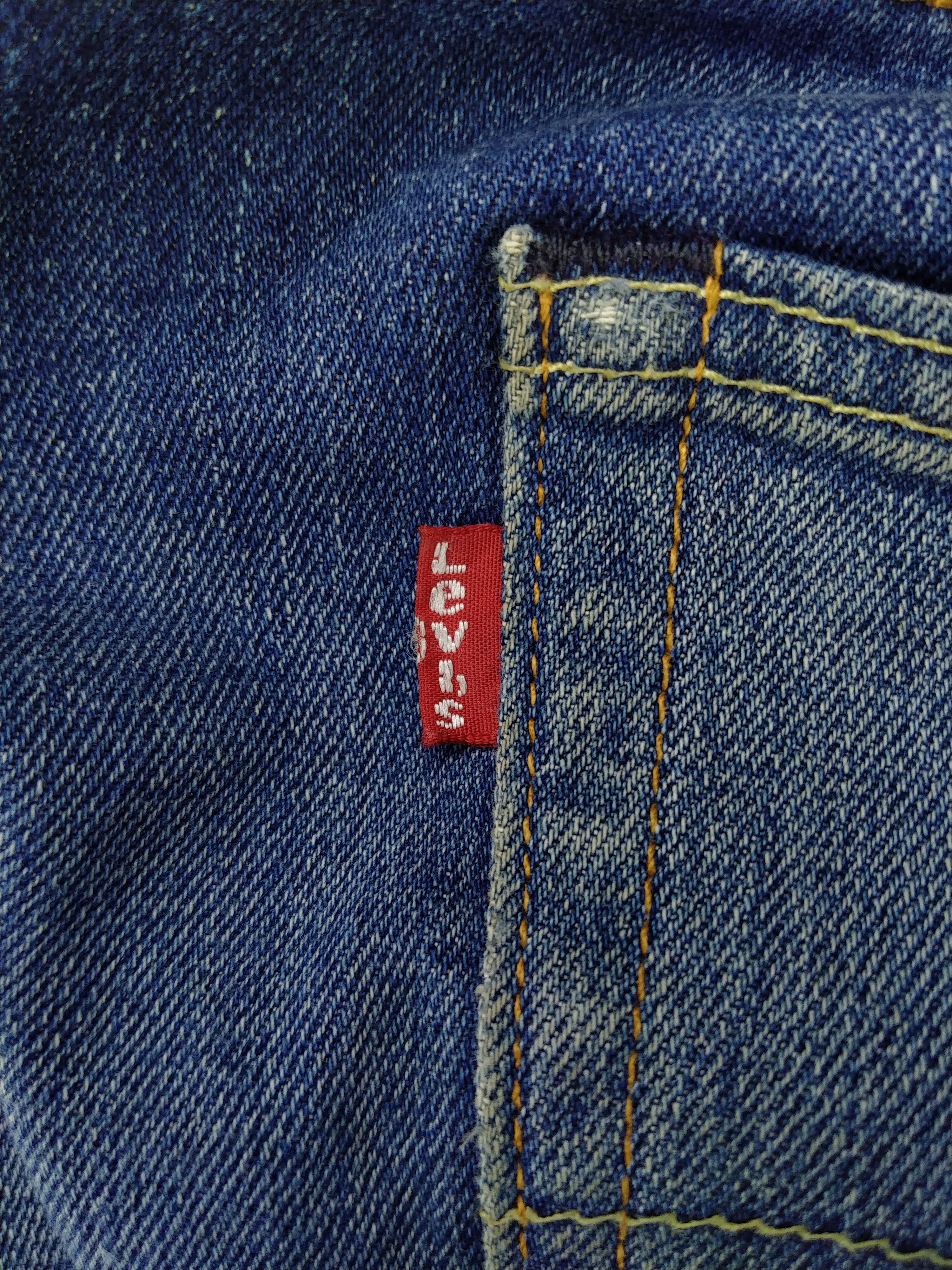 Levi's Blue Distressed Levi's 513 Jeans Denim 35x28.5 -JN216 Size US 35 - 16 Thumbnail