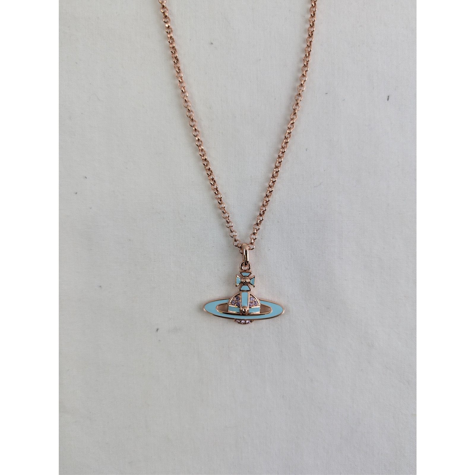 Vivienne Westwood o1rshd1 unisex Neil Mini Bas Relief Pendant Necklace Brass Size ONE SIZE - 3 Thumbnail
