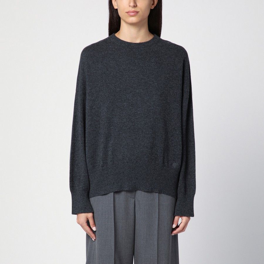 Loulou de Saison o1d2blof0824 Anthracite Cashmere Jumper in Dark Grey Size XS / US 0-2 / IT 36-38 - 1 Thumbnail