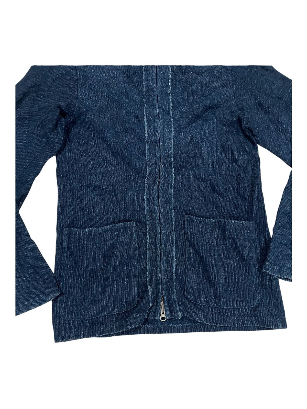 45rpm Japan Indigo Dyed Full Zipper Pullover Two Pocket Sweater Size US S / EU 44-46 / 1 - 3 Thumbnail