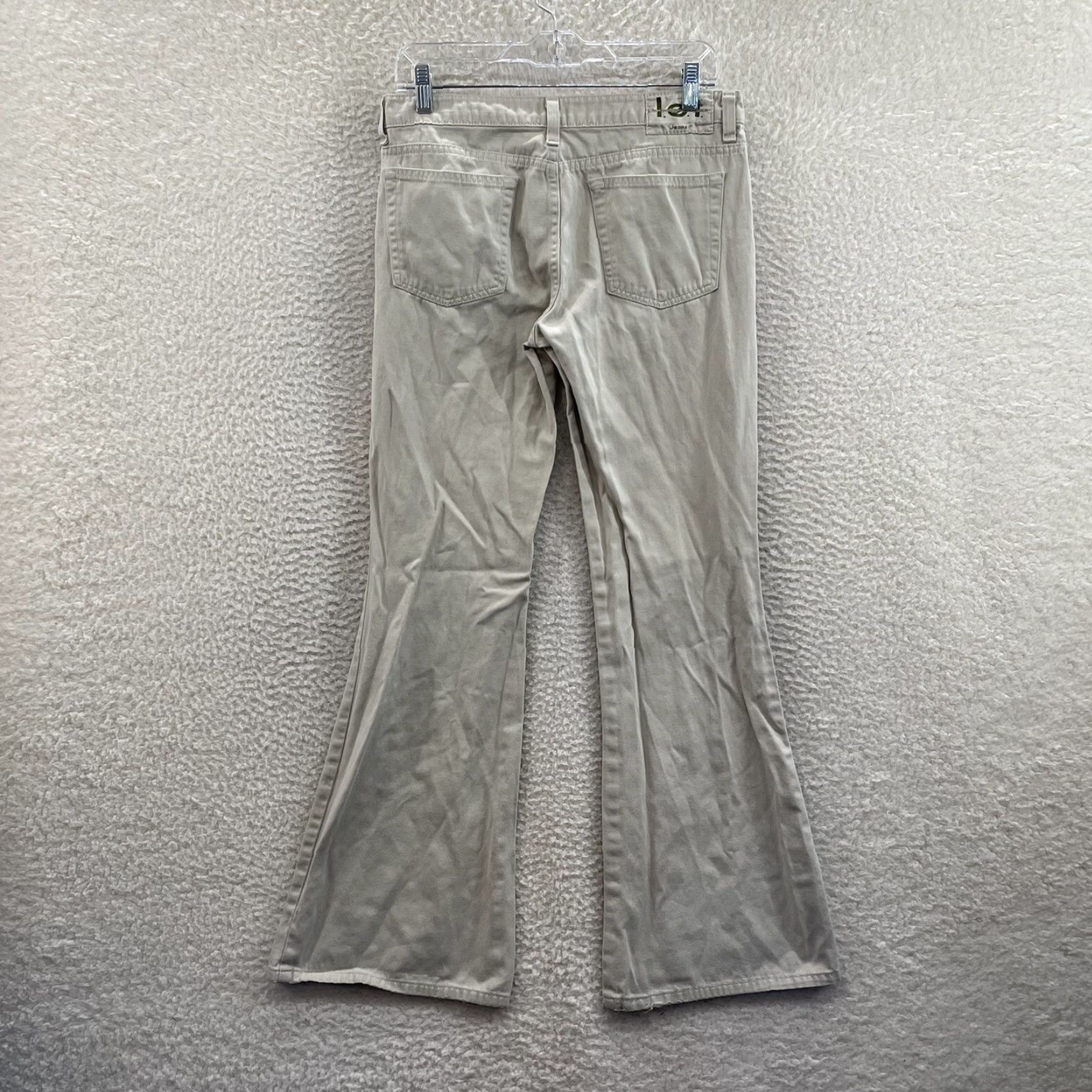 Vintage Y2K Vintage Lei Pants Jeans 12 Beiac Khaki Tan Beige Mid Rise Bootcut Flare Jeans Pant Size 34" / US 12 / IT 48 - 2 Thumbnail