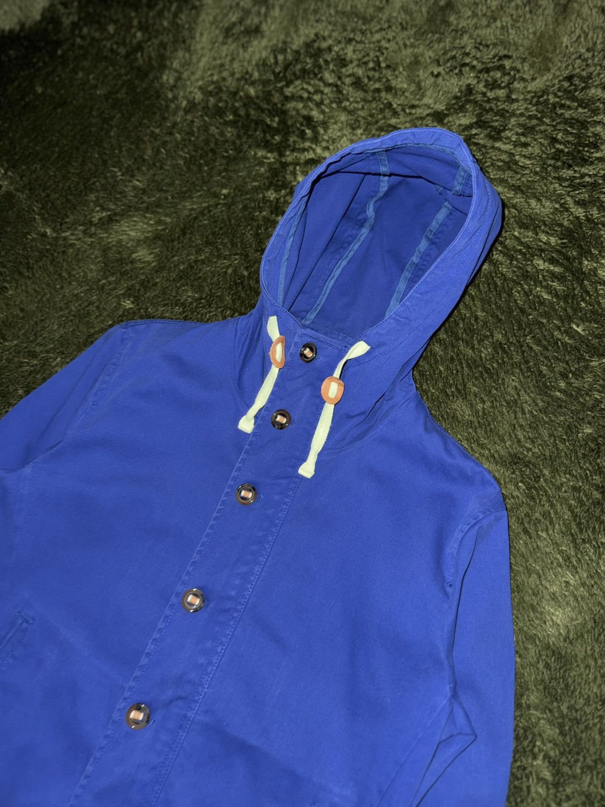 Beams Japan [M] BEAMS Two-Way Hooded Cotton Jacket Blue Size US L / EU 52-54 / 3 - 2 Thumbnail