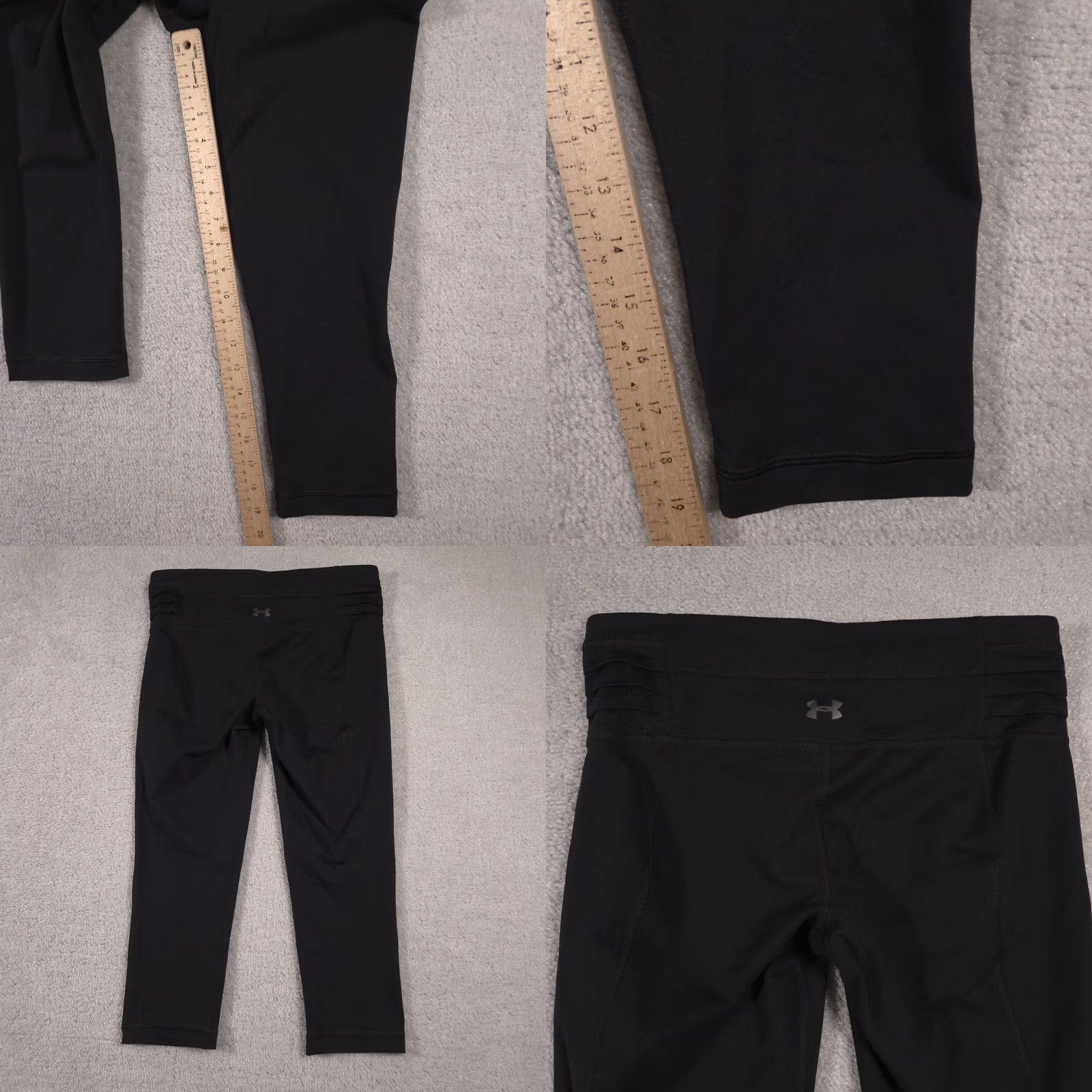 Under Armour Under Armour Leggings Womens Small AllSeason Gear Cropped Yoga Activewear Gym Black Capri Short Inseam 19in Womens/S Size 28" / US 6 / IT 42 - 8 Thumbnail