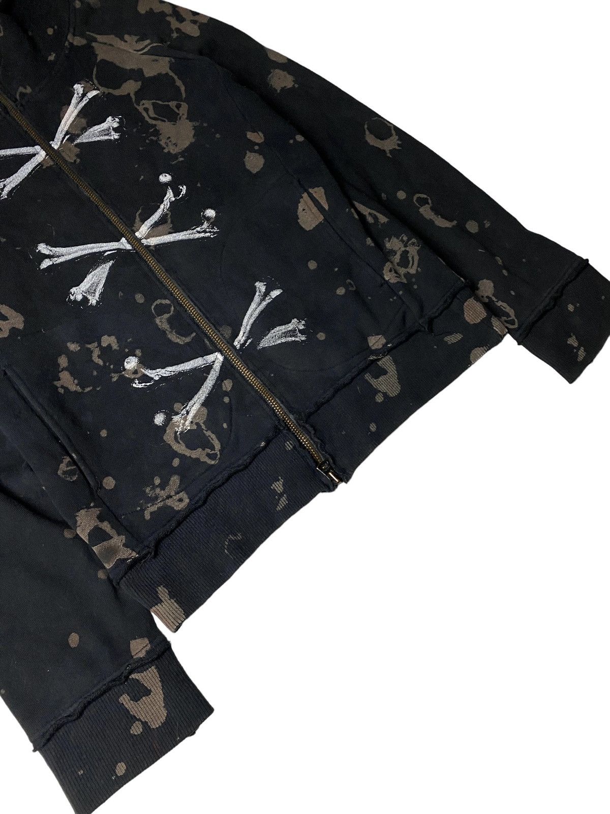 Hysteric Glamour 2000's Maxsix Unfinished Skull Bones Hoodie Size US M / EU 48-50 / 2 - 6 Thumbnail