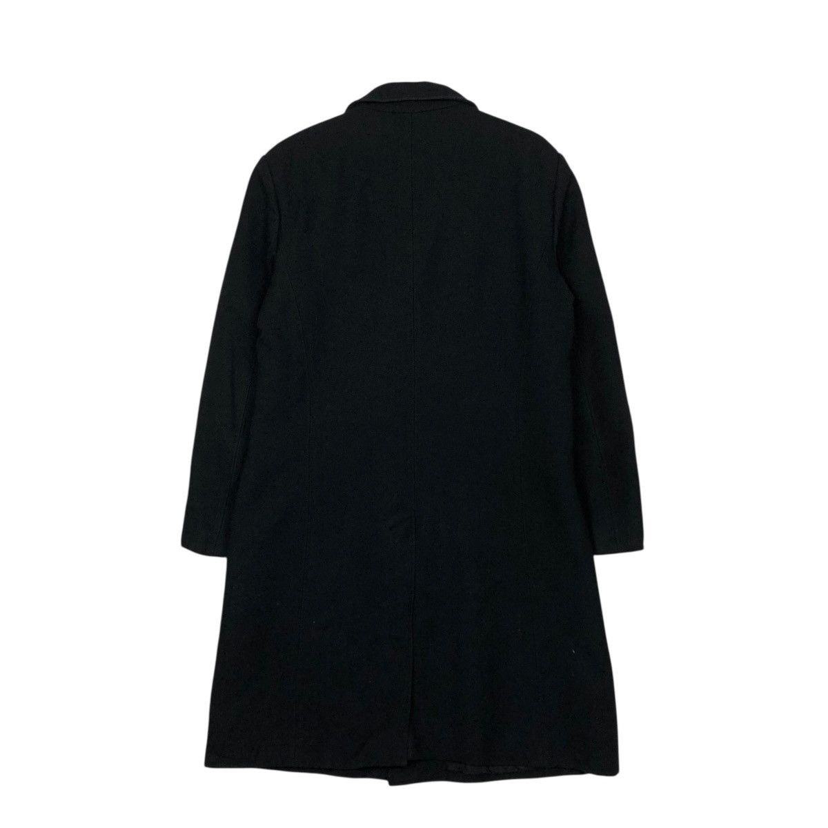 Emporio Armani 🔥RICH BLACK VINTAGE FLY LONG COATS WOOL EMPORIO ARMANI ITALY Size US M / EU 48-50 / 2 - 11 Thumbnail