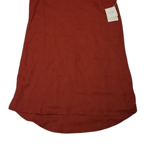 Other Sigrid Olsen Linen Shift Dress Keyhole Back Rust Orange S Size S / US 4 / IT 40 - 6 Thumbnail