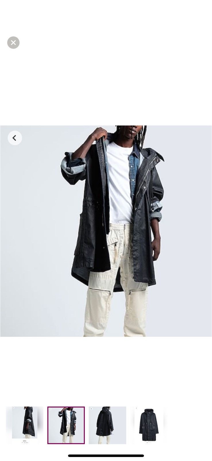 Diesel Diesel denim coat Size 42L - 3 Thumbnail