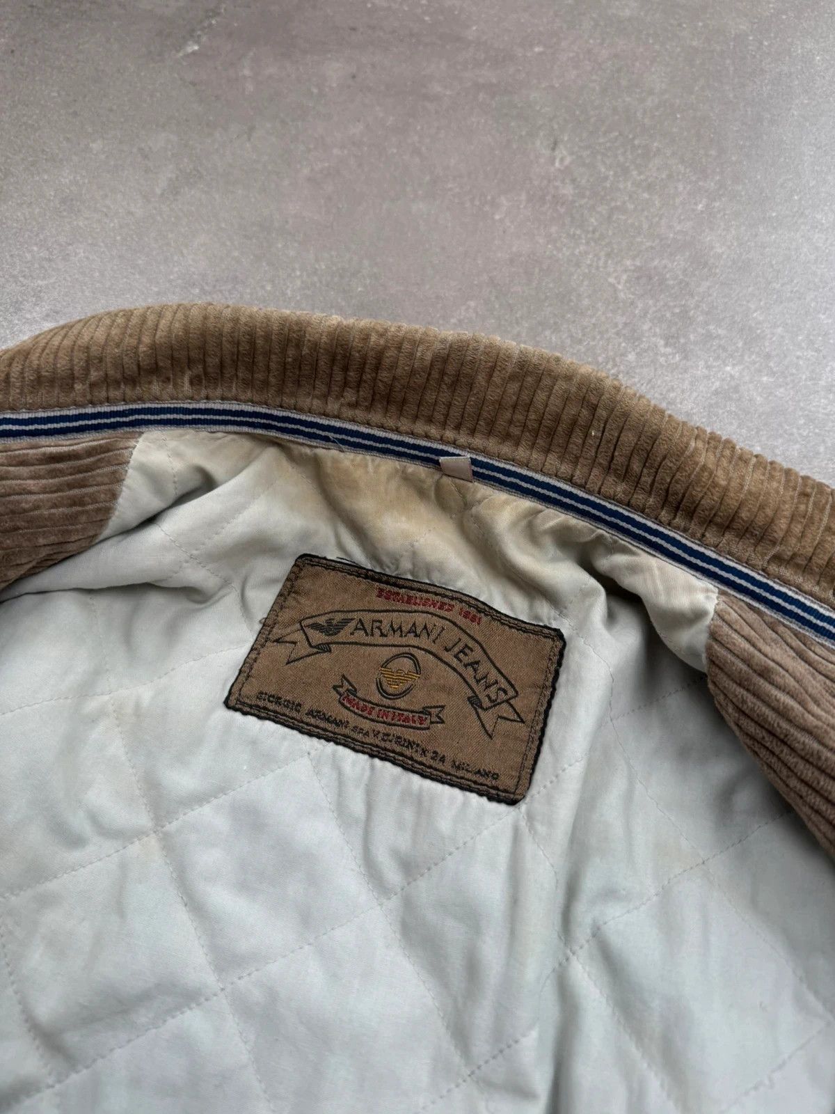 Armani Armani denim jacket vintage 1980s work wear made in Italy Size US L / EU 52-54 / 3 - 14 Thumbnail