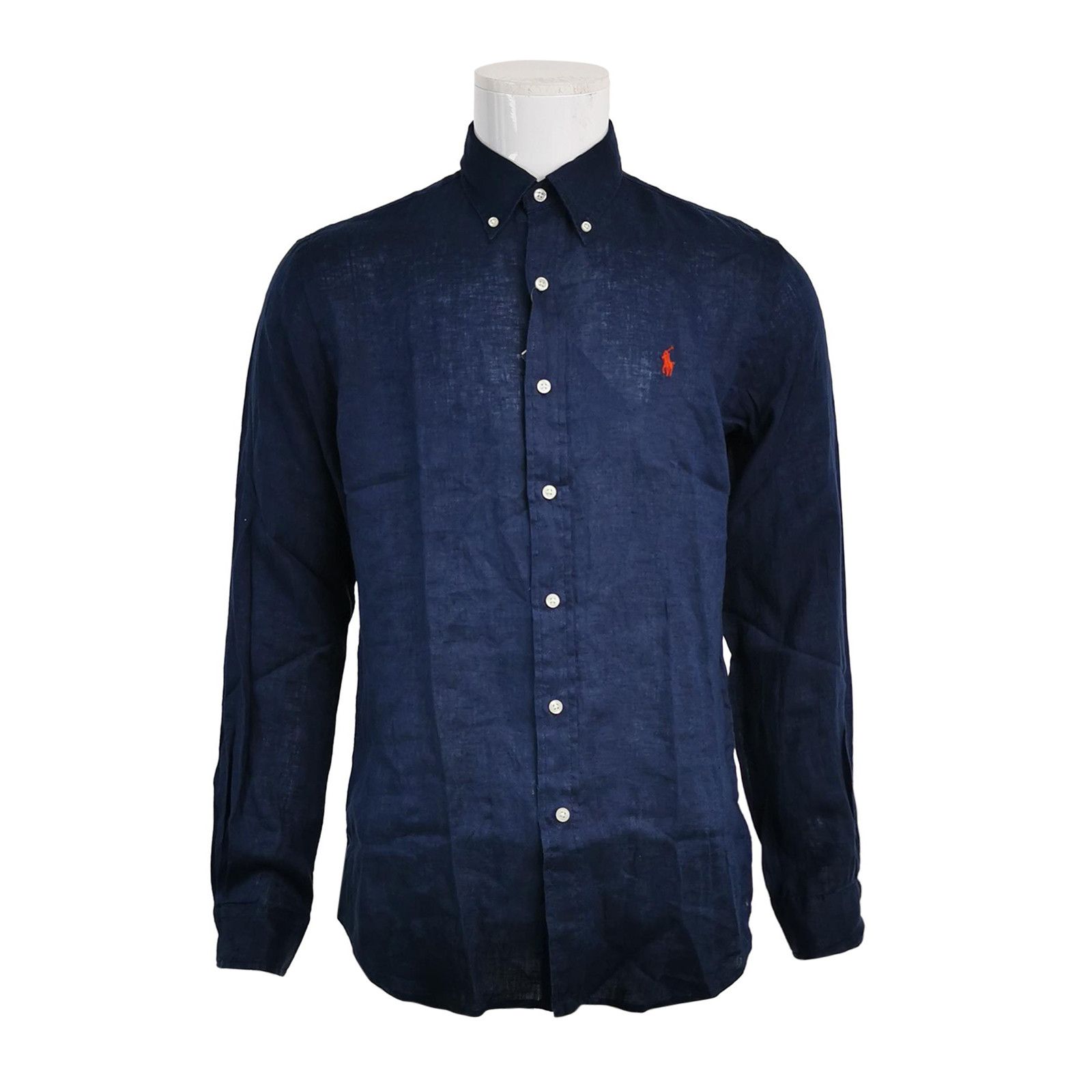 Polo Ralph Lauren Polo Ralph Lauren Navy Linen Button Up Shirt M Size US M / EU 48-50 / 2 - 1 Thumbnail