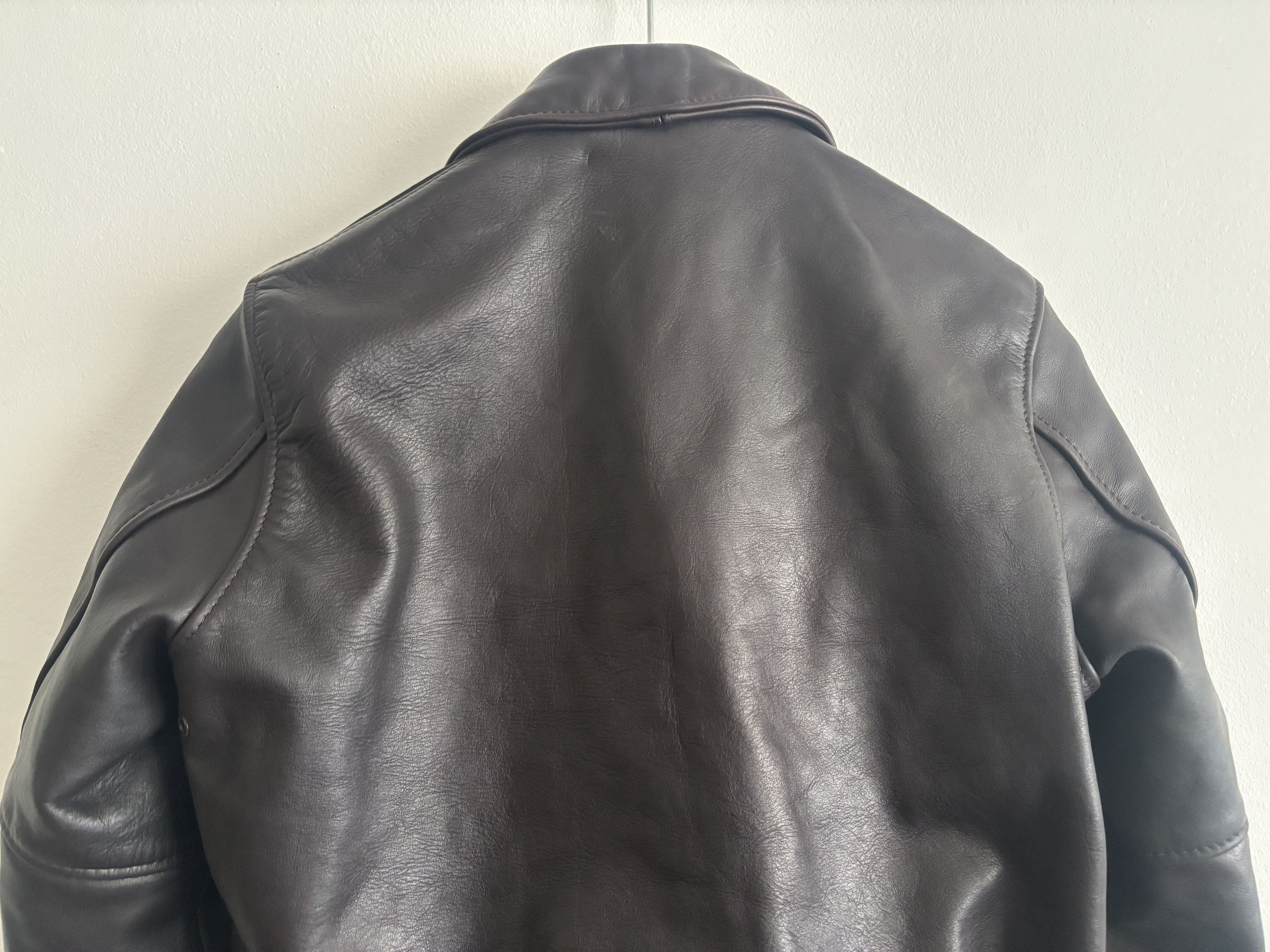 Avirex $1325 Brown Leather Aviator's Flight Bomber Jacket Size US S / EU 44-46 / 1 - 14 Thumbnail