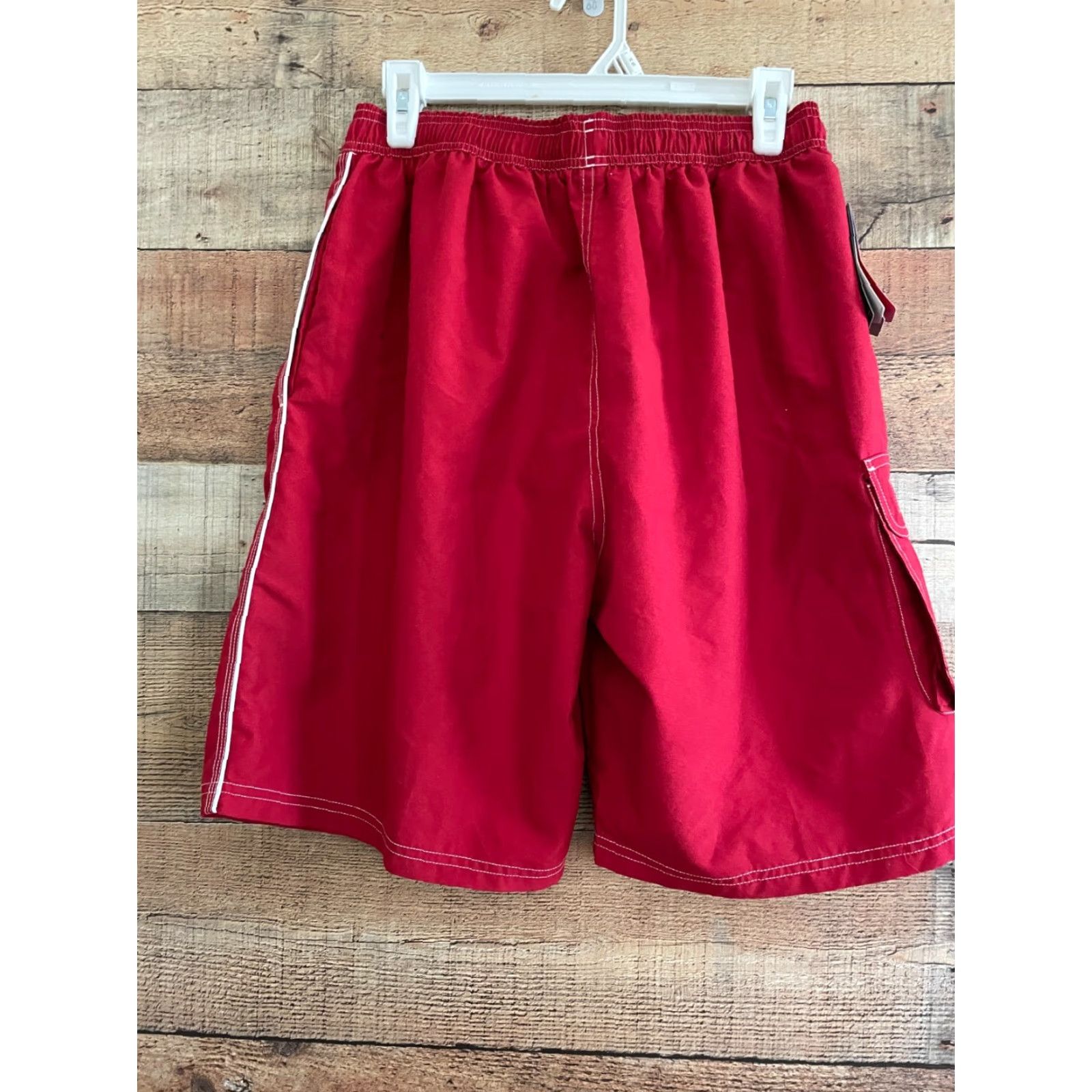 Vintage NEW TYR UPF50 Swim Trunk Red Size Medium Swim Suit Shorts Lined NWT Size US 33 - 2 Thumbnail