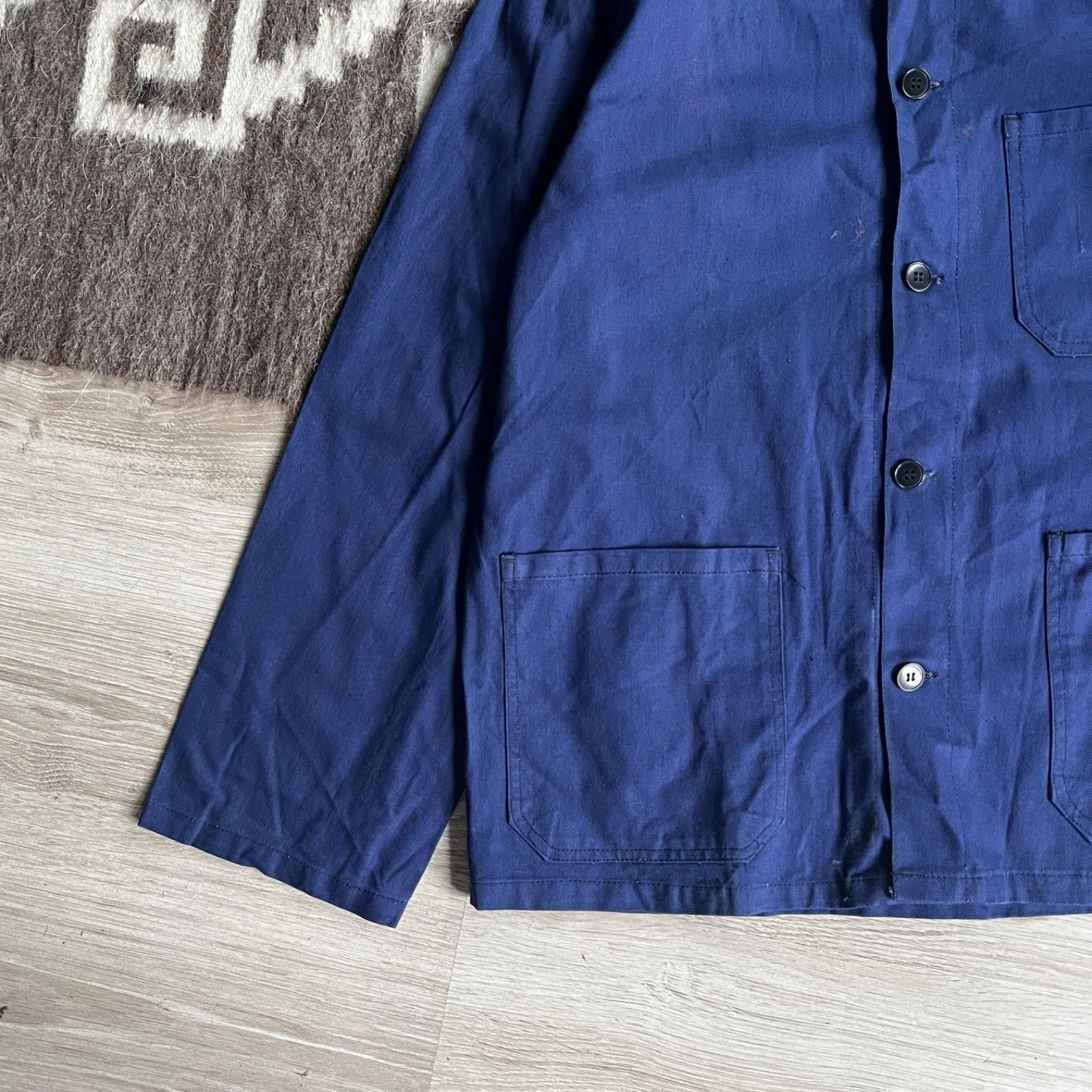 Vintage Vintage French Workwear Cotton Chore Utility Jacket 9758AC Size US M / EU 48-50 / 2 - 4 Thumbnail