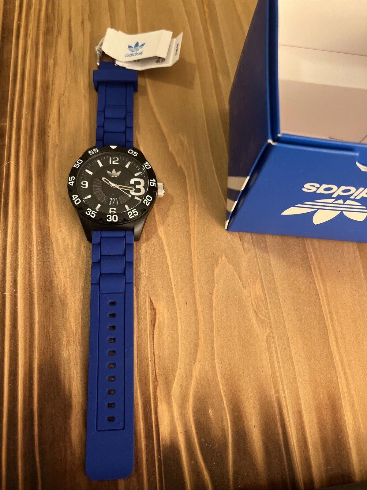 Adidas Adidas Watch Silicone Blue band model ADH3112 new battery Size ONE SIZE - 2 Thumbnail