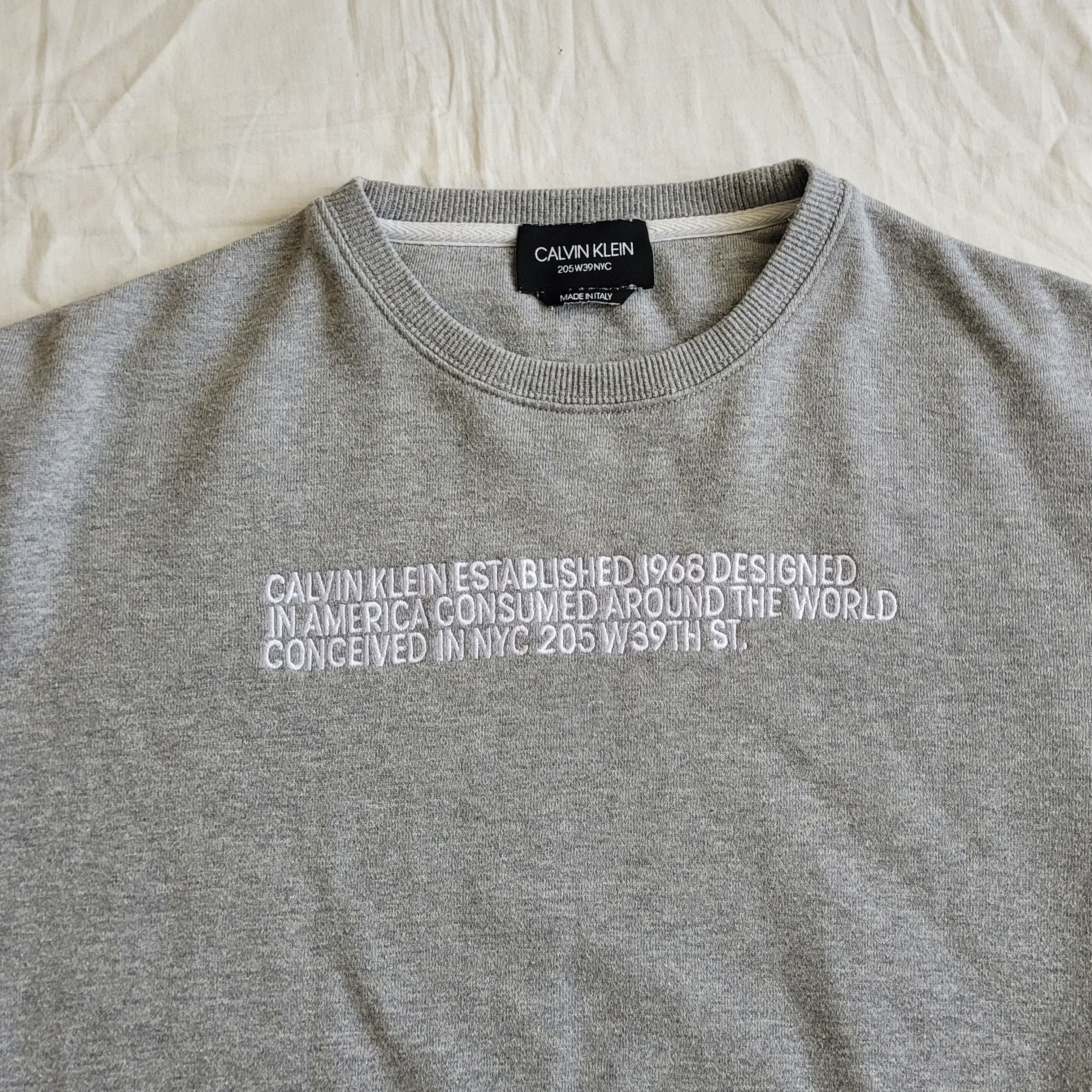 Raf Simons Clavin Klein 205W39NYC by Raf Simons embroidered sweatshirt Size US M / EU 48-50 / 2 - 3 Thumbnail