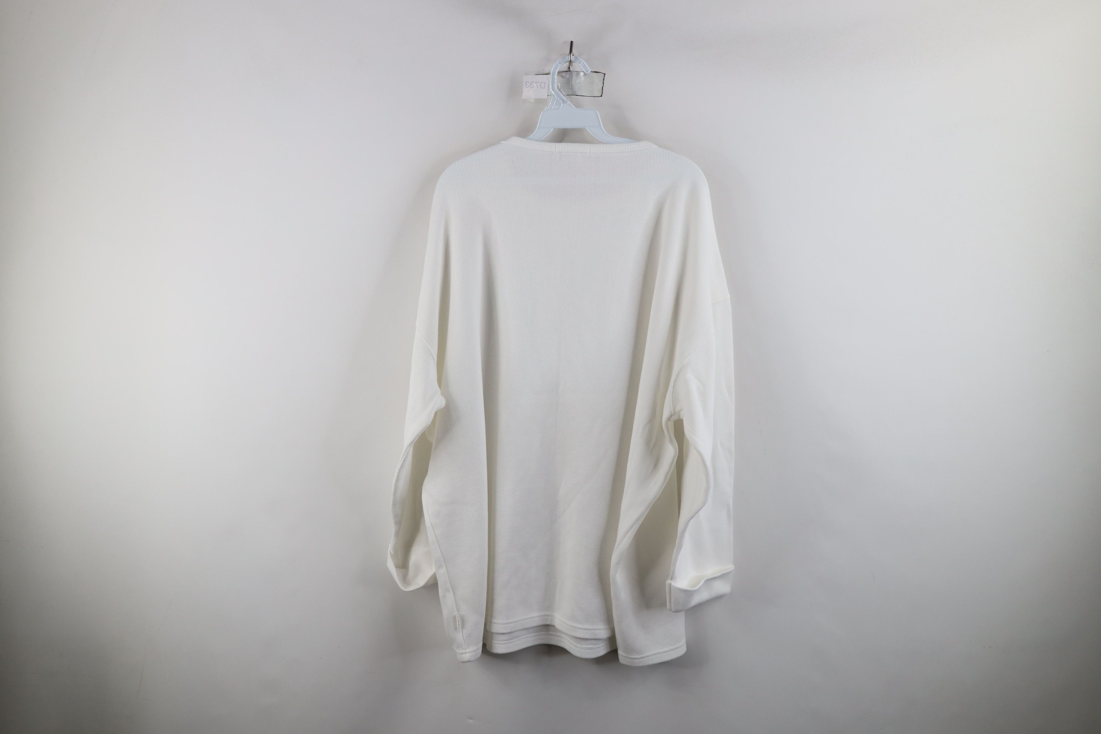 Express × Vintage Vintage 90s Express Cotton Ribbed Knit 3/4 Sleeve T-Shirt Size XL / US 12-14 / IT 48-50 - 8 Thumbnail