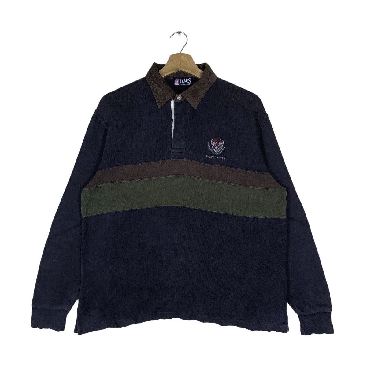 Chaps Ralph Lauren Vintage Chaps Ralph Lauren Quarter Button Pullover Jumper Size US M / EU 48-50 / 2 - 1 Thumbnail