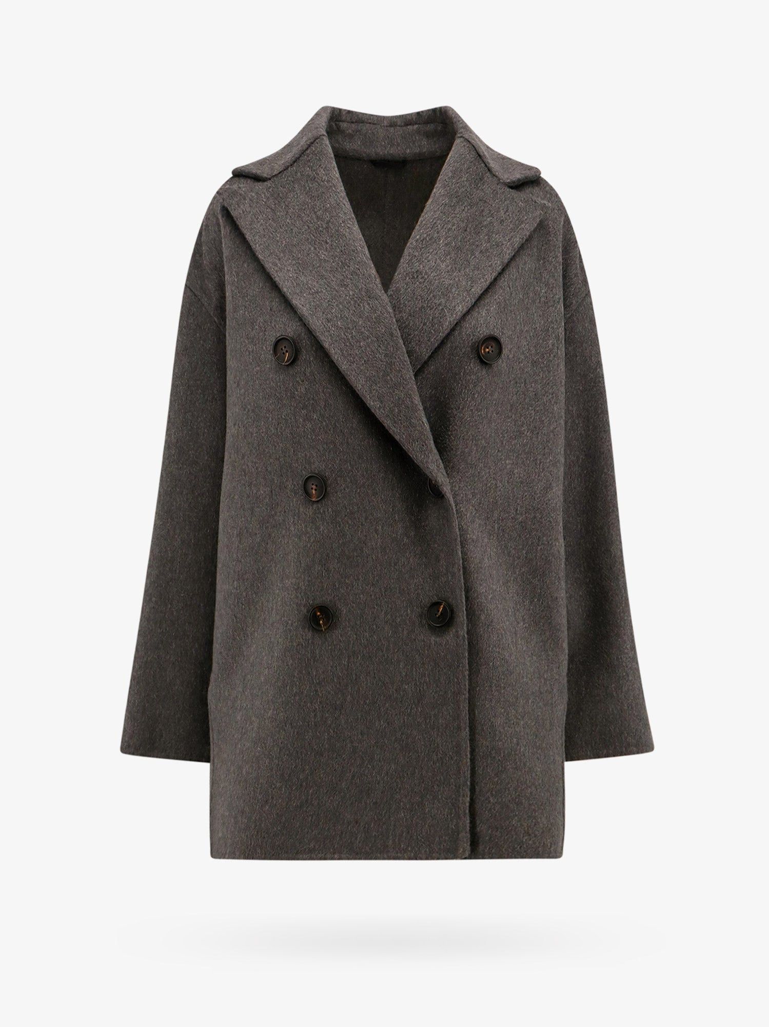 Brunello Cucinelli Coat Woman Grey Coats | Grailed