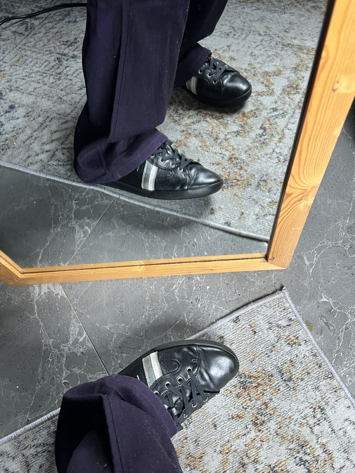 Dior Dior Homme KVA Leather Sneakers Size US 8 / EU 41 - 5 Thumbnail