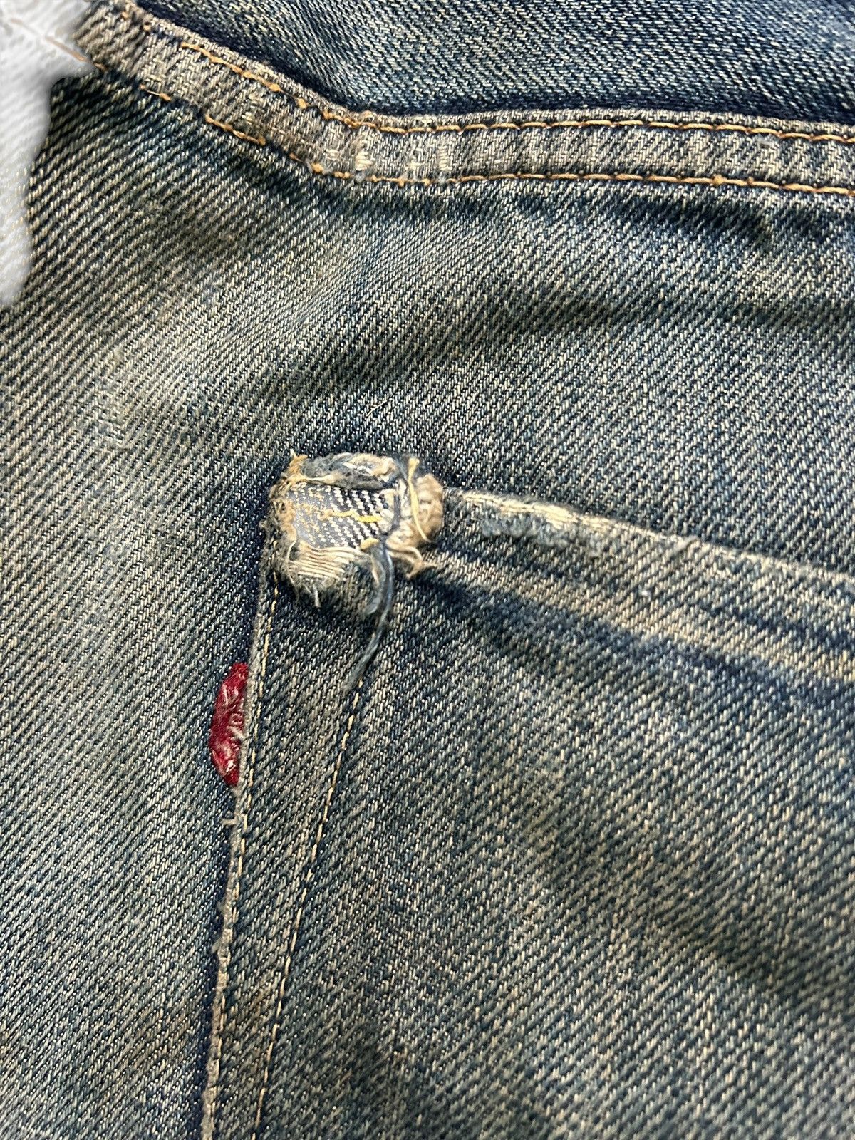 Japanese Brand × Kapital × Vintage JOE McCOY Selvedge Distressed Vtg Denim Jeans Size US 35 - 10 Thumbnail
