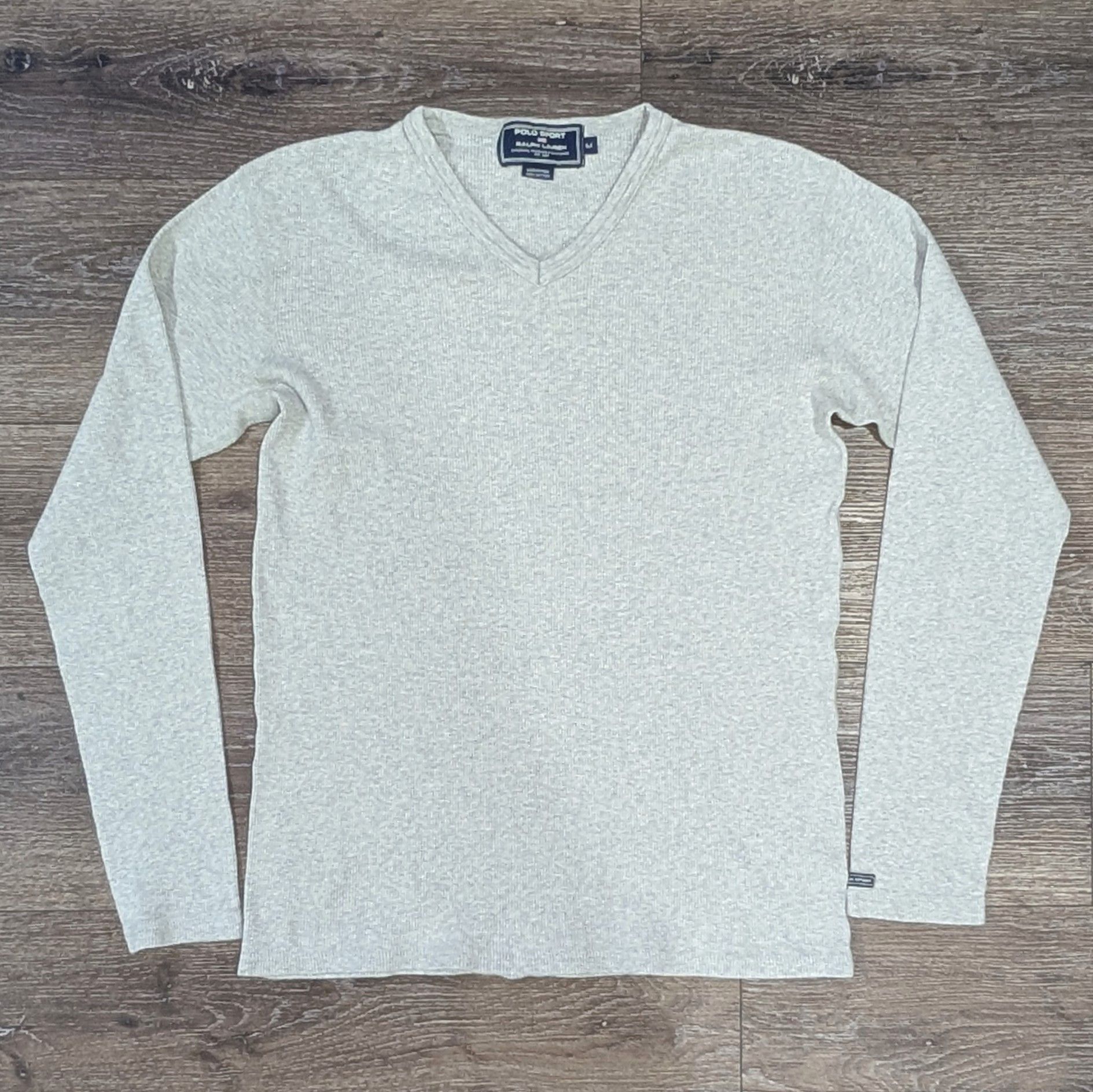 Polo Ralph Lauren Vintage Polo Sport Ralph Lauren grey thermal long sleeve Size US M / EU 48-50 / 2 - 1 Thumbnail
