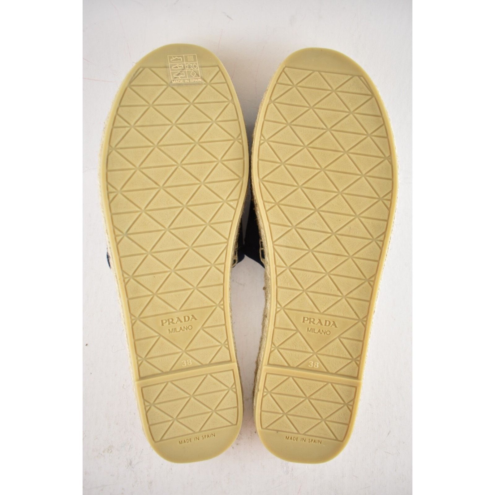 Prada Prada Baltico Blue Canvas Plaque Logo Slide Open Toe Size US 8 / IT 38 - 17 Thumbnail