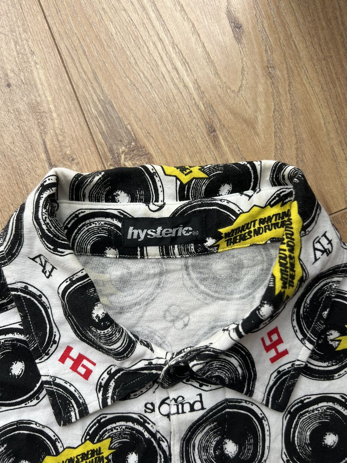 Hysteric Glamour 00’s HYSTERIC GLAMOUR RARE VINTAGE RESOUND POLO T-SHIRT Y2K Size US M / EU 48-50 / 2 - 8 Thumbnail